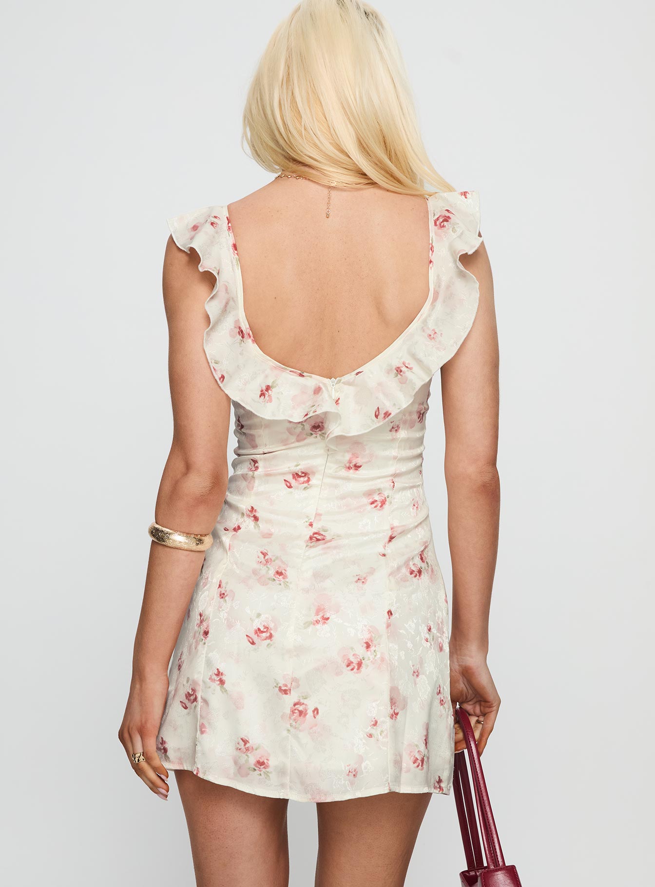 Moonlily Flutter Sleeve Mini Dress Multi Floral - Image 5