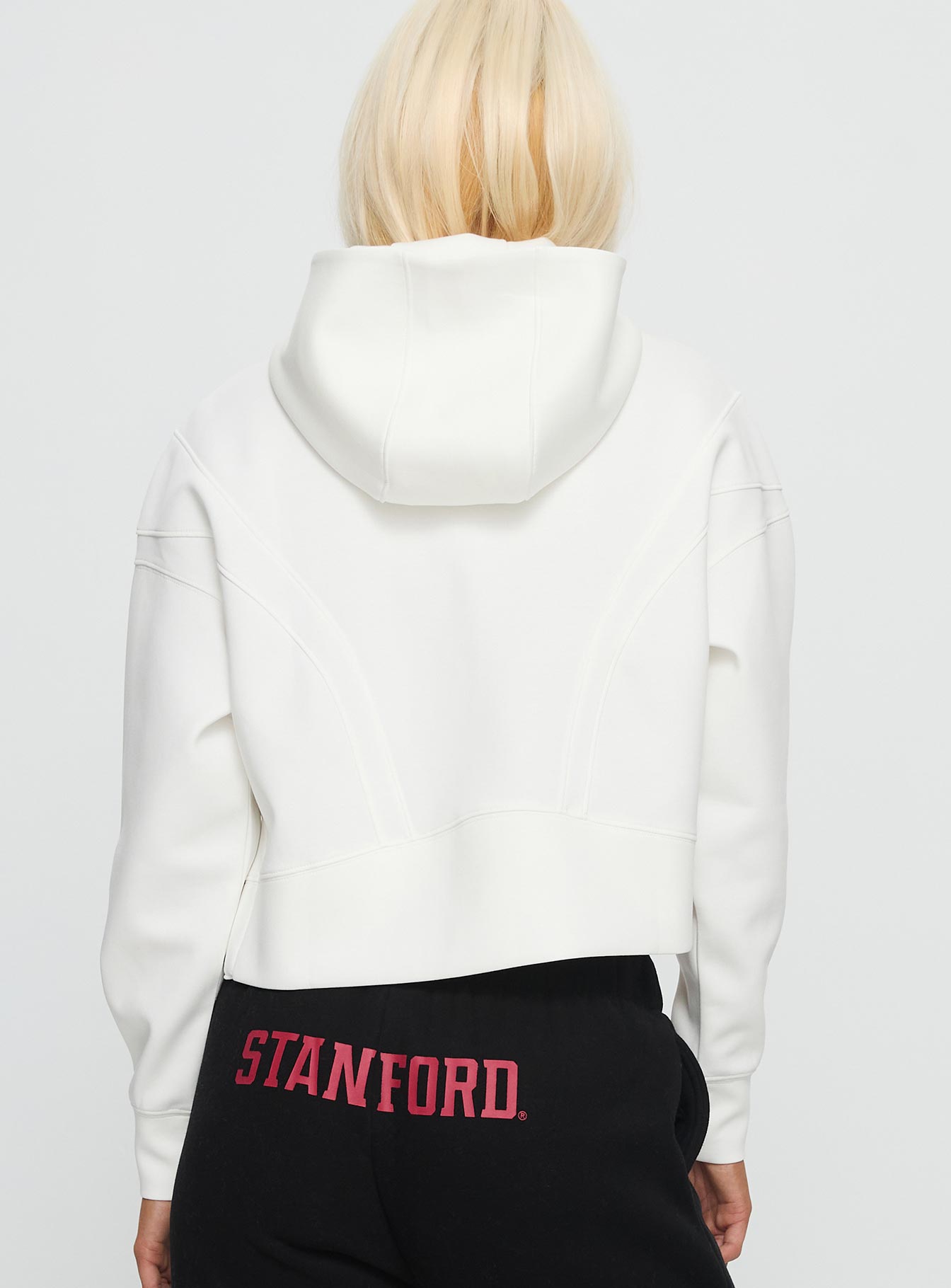 Stanford Buttersport Half-zip Hoodie White - Image 5