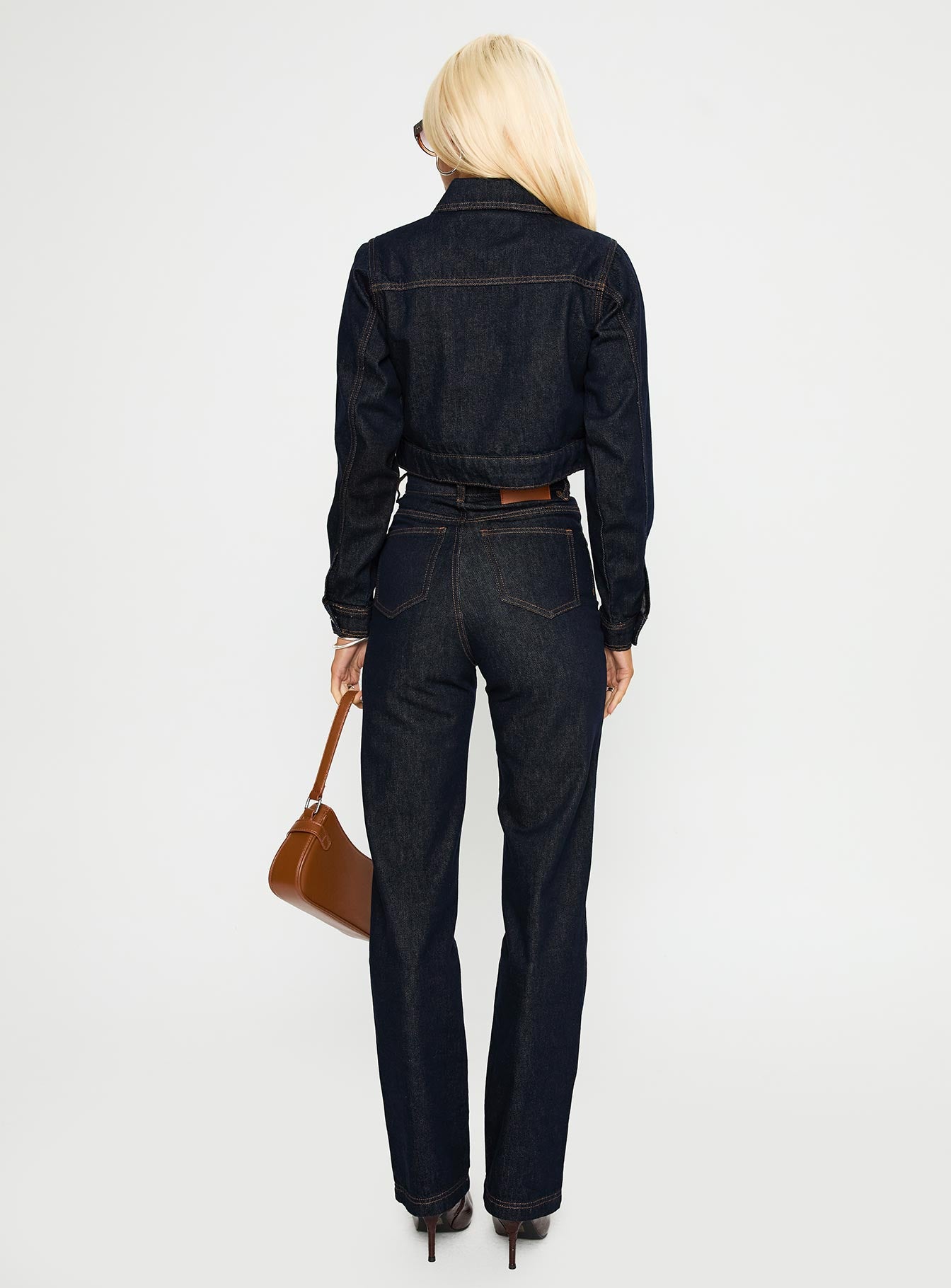 Stallion High Rise Straight Leg Jeans Indigo - Image 5