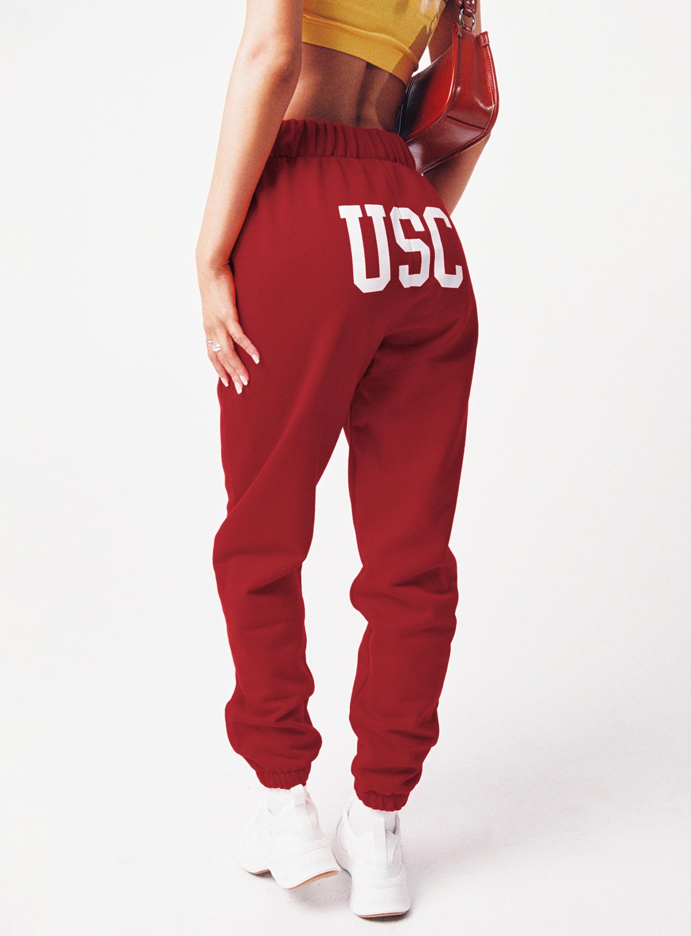 USC Sweatpants Cardinal Red / White - Image 4