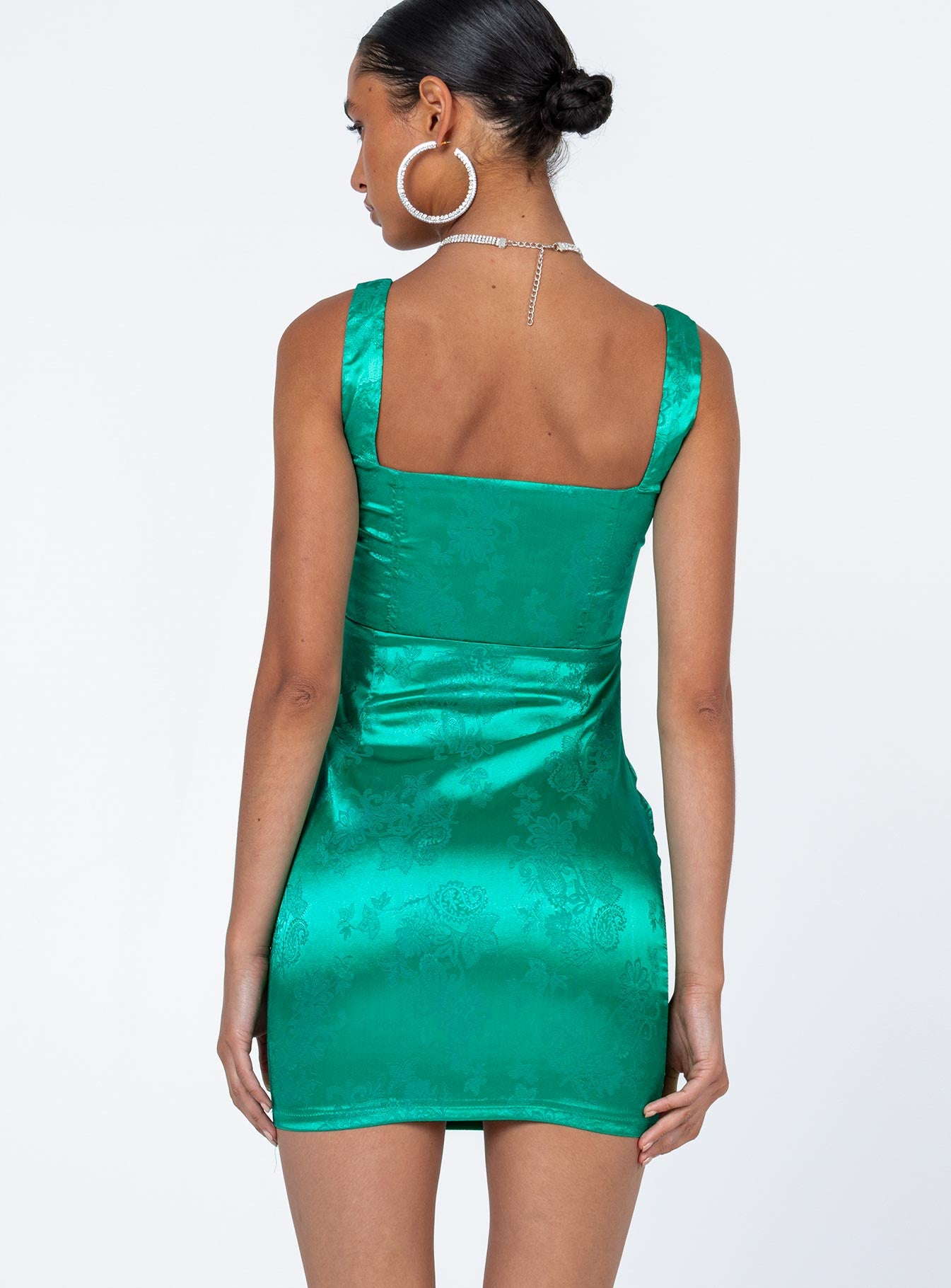 Rora Mini Dress Green - Image 4