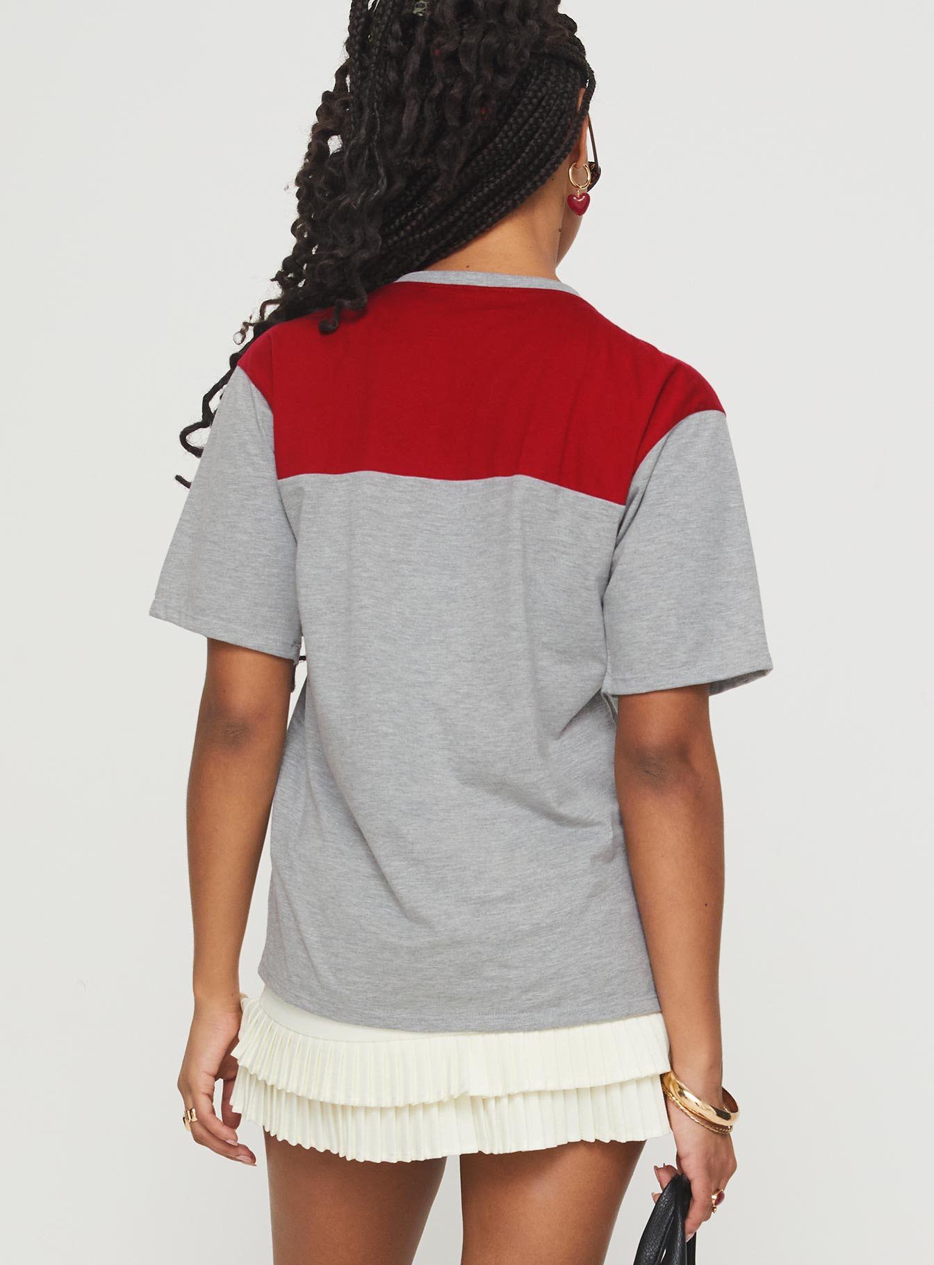 Balap Top Grey Marle / Red - Image 5