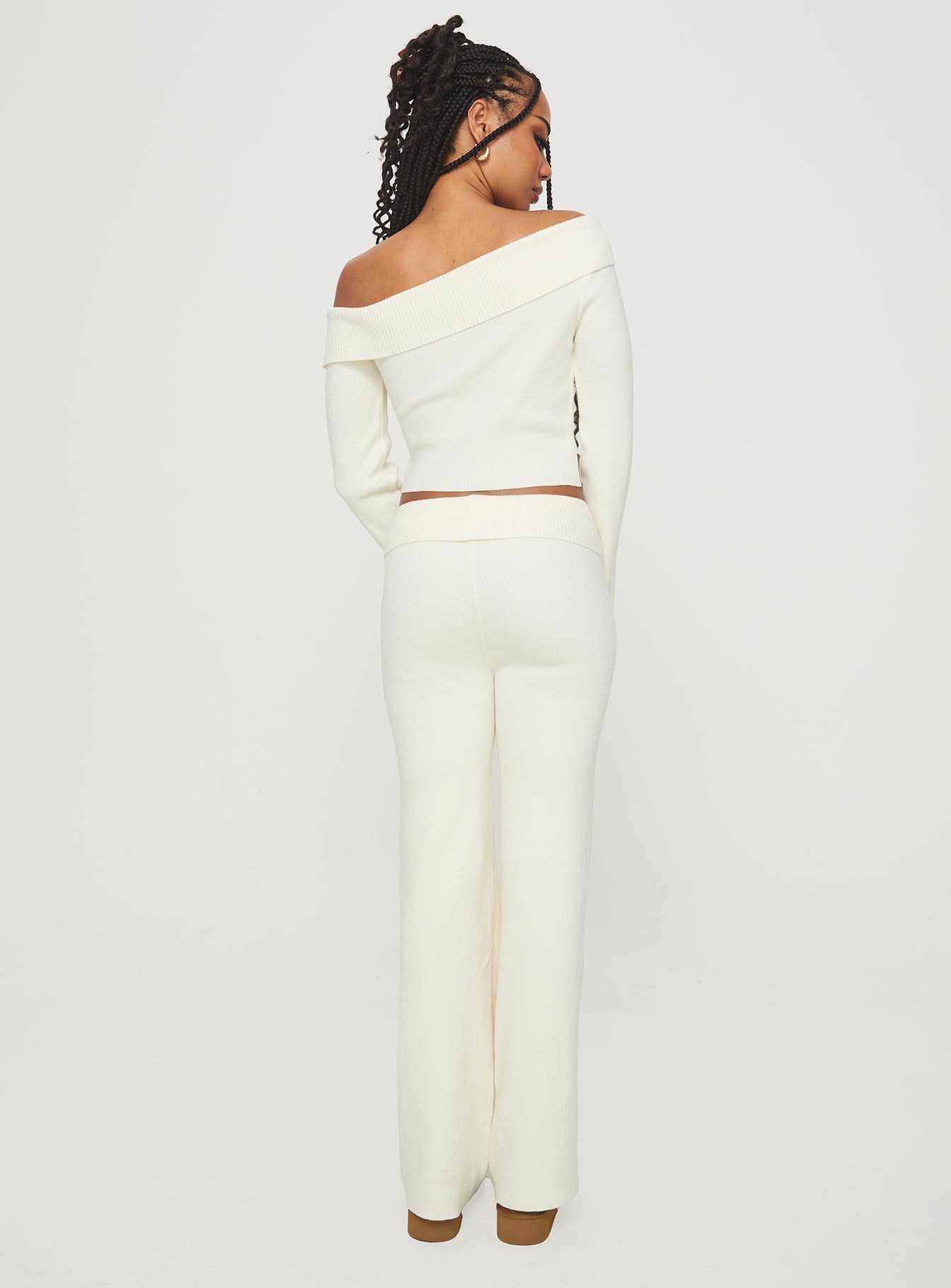 Try Me Knit Pants Cream - Image 5