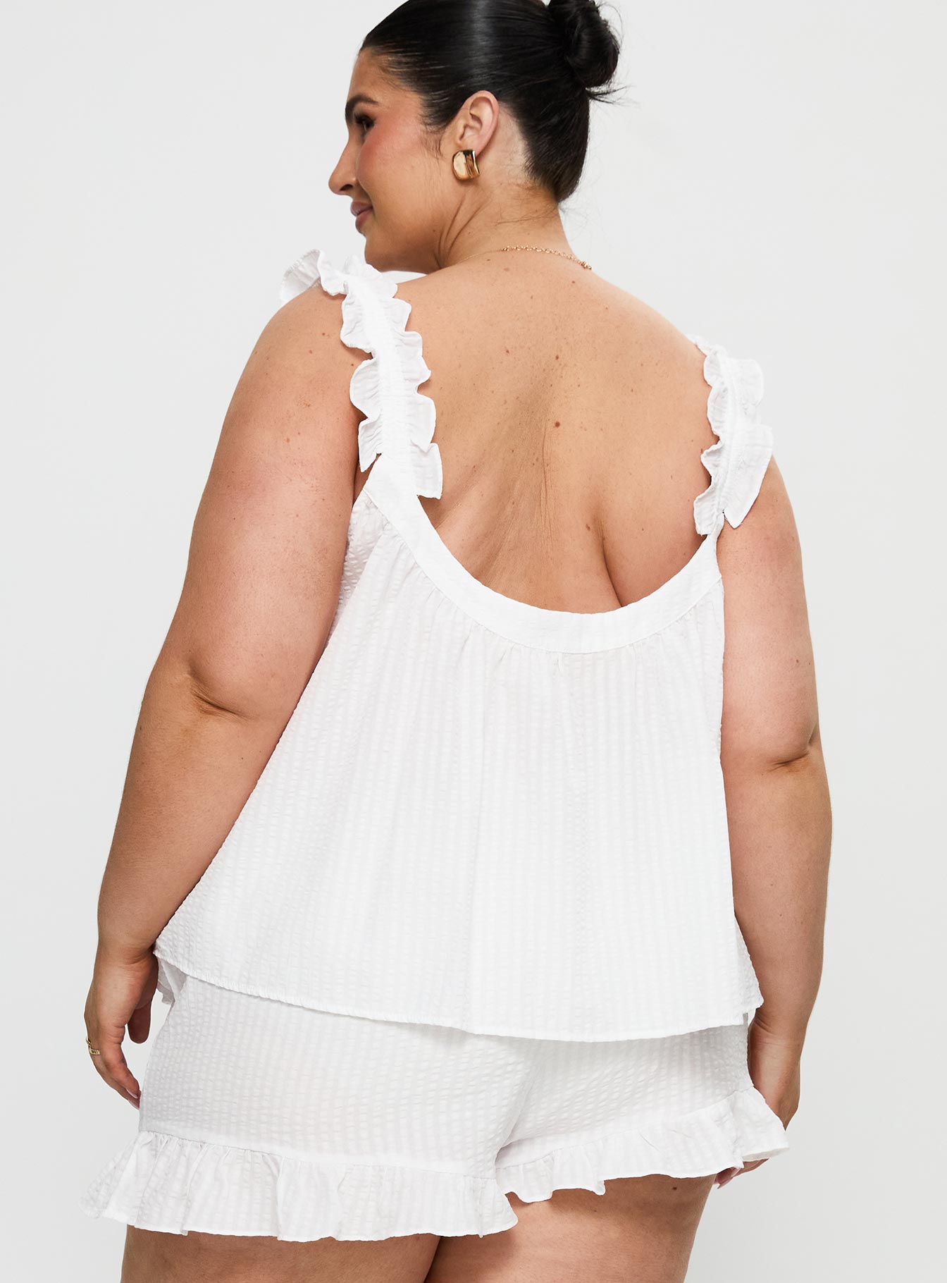 Santabelle Frill Top White Curve - Image 5
