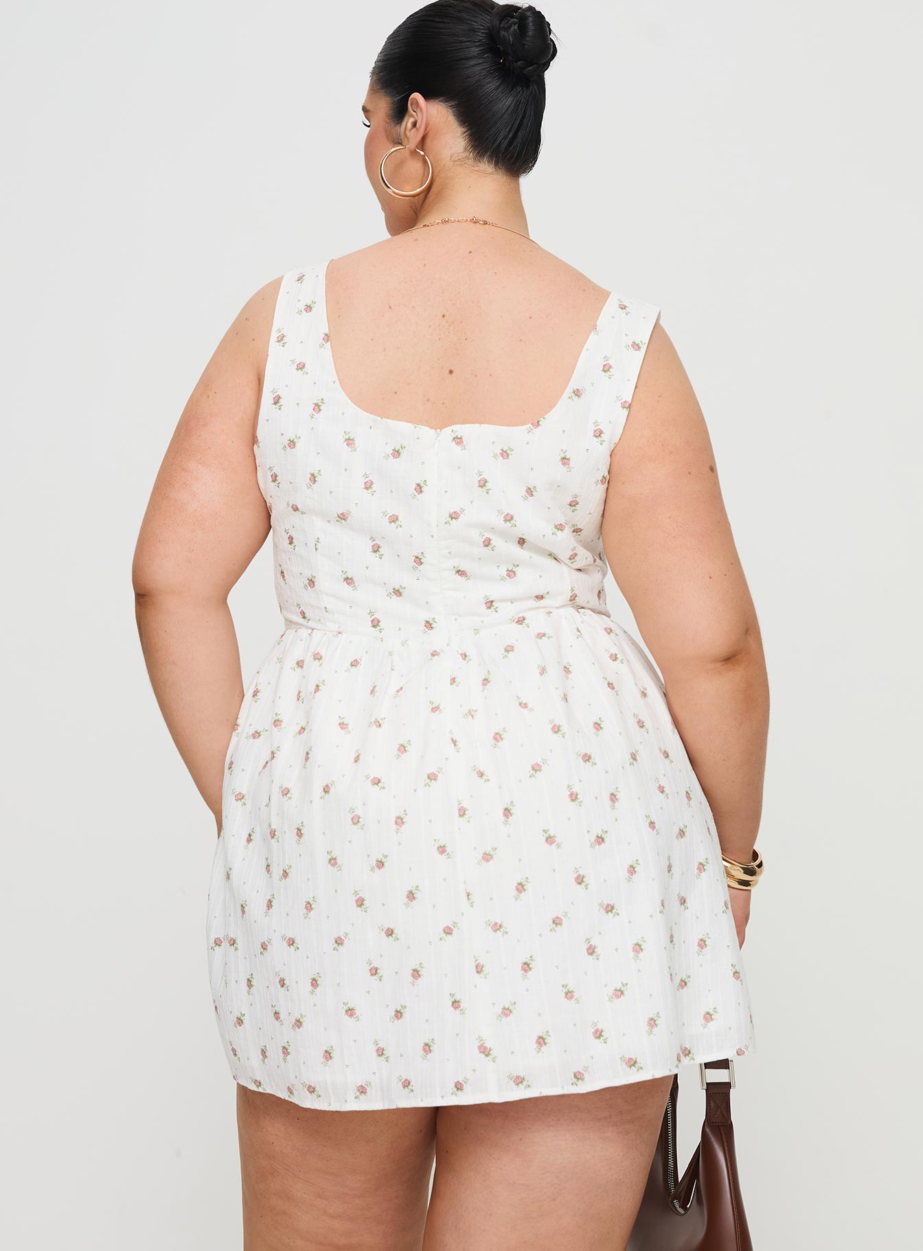 Samana Mini Dress White Curve - Image 5