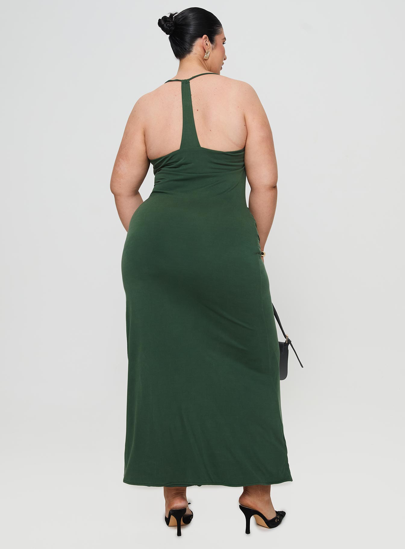Marchesi Maxi Dress Green Curve - Image 5