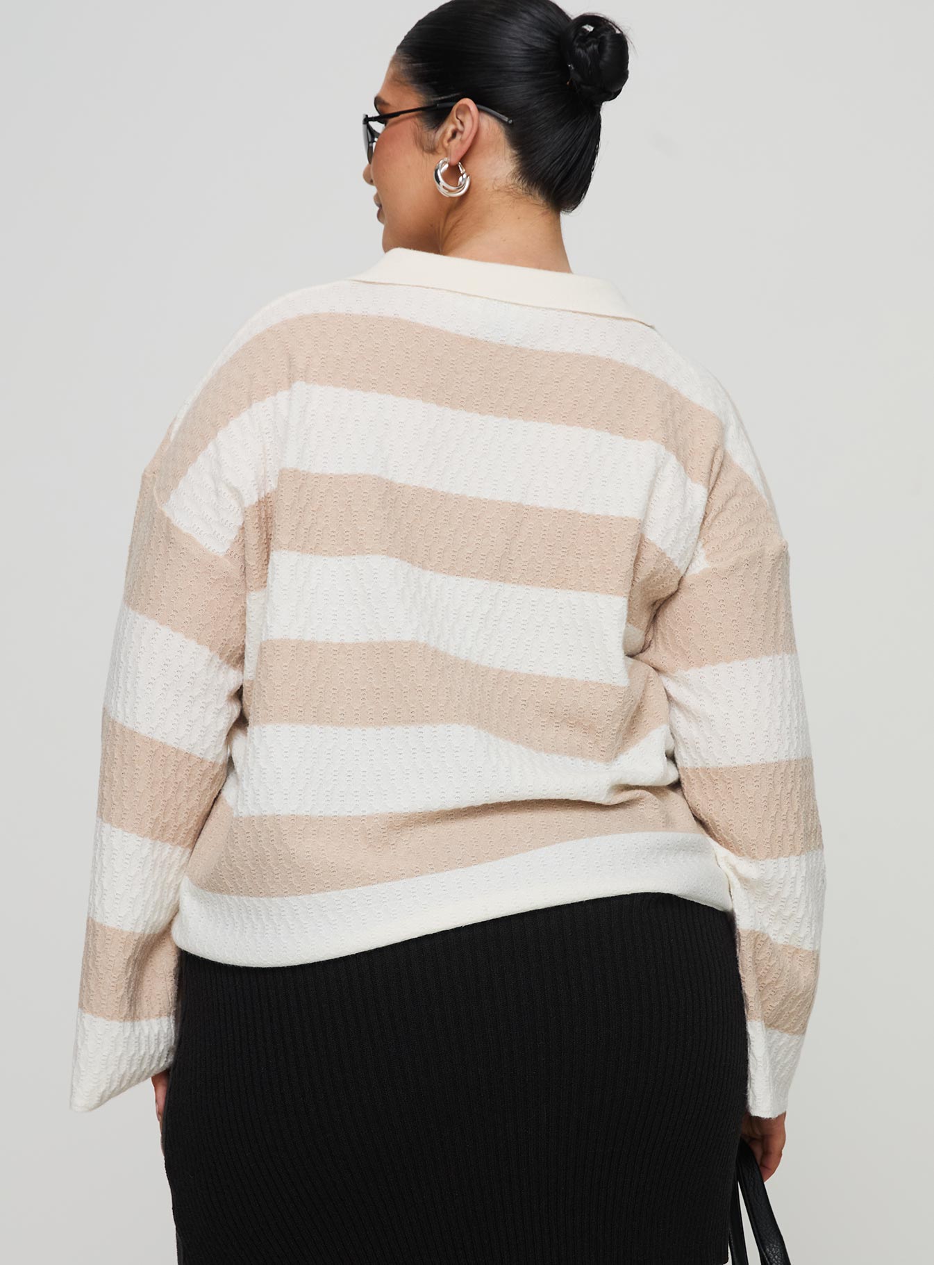 Rick Sweater White / Beige Curve - Image 4
