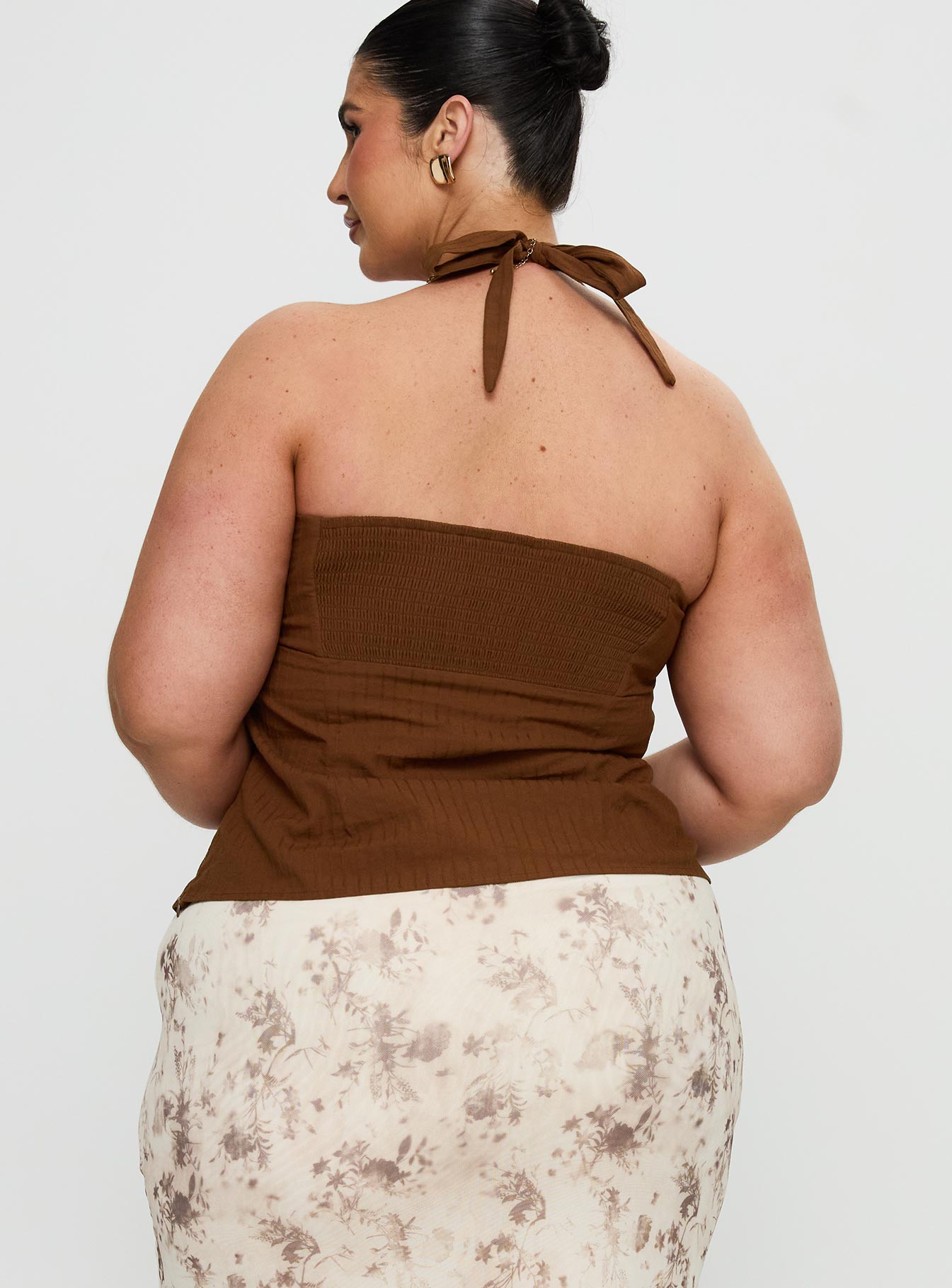 Isabetta Halter Top Chocolate Curve - Image 5