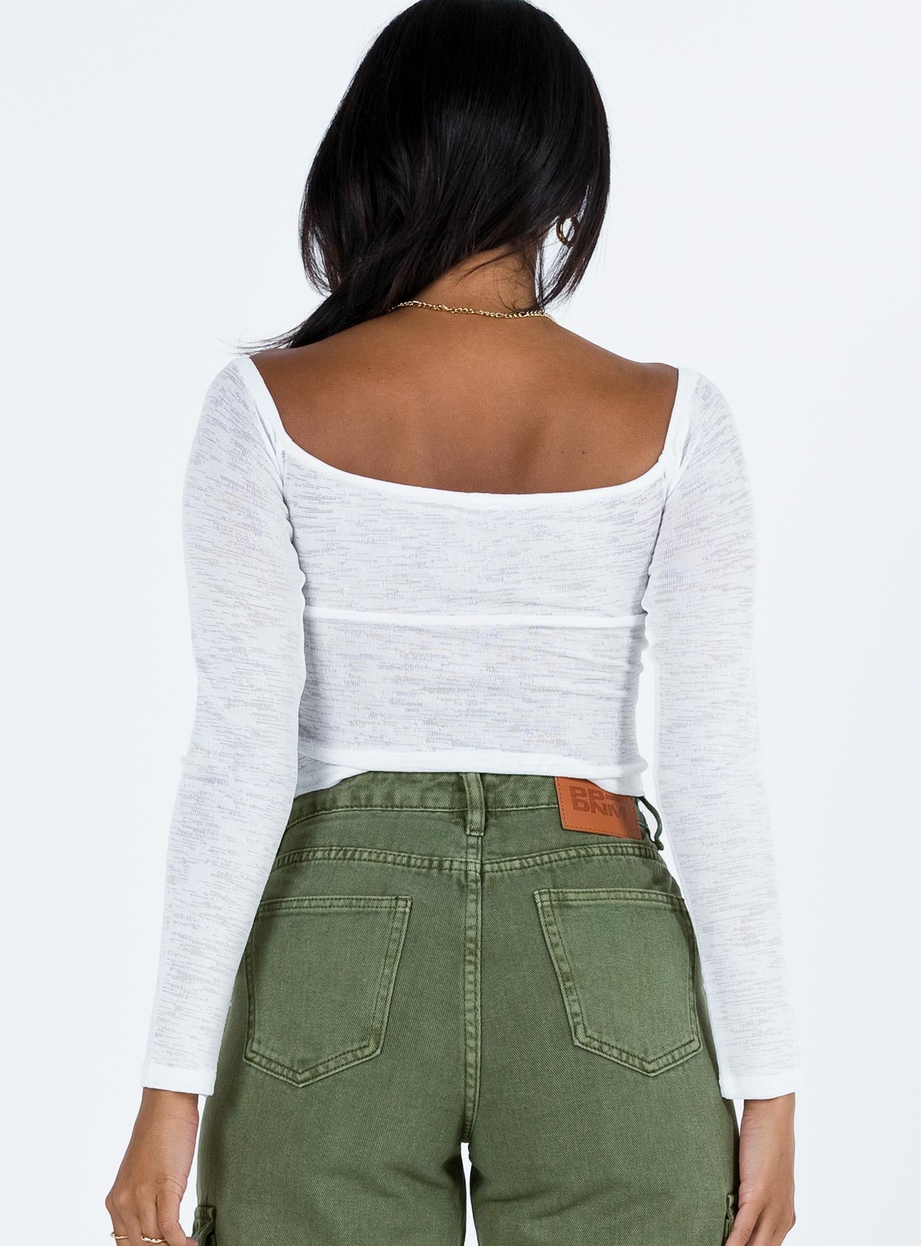 Zelda Off The Shoulder Top Ivory - Image 5