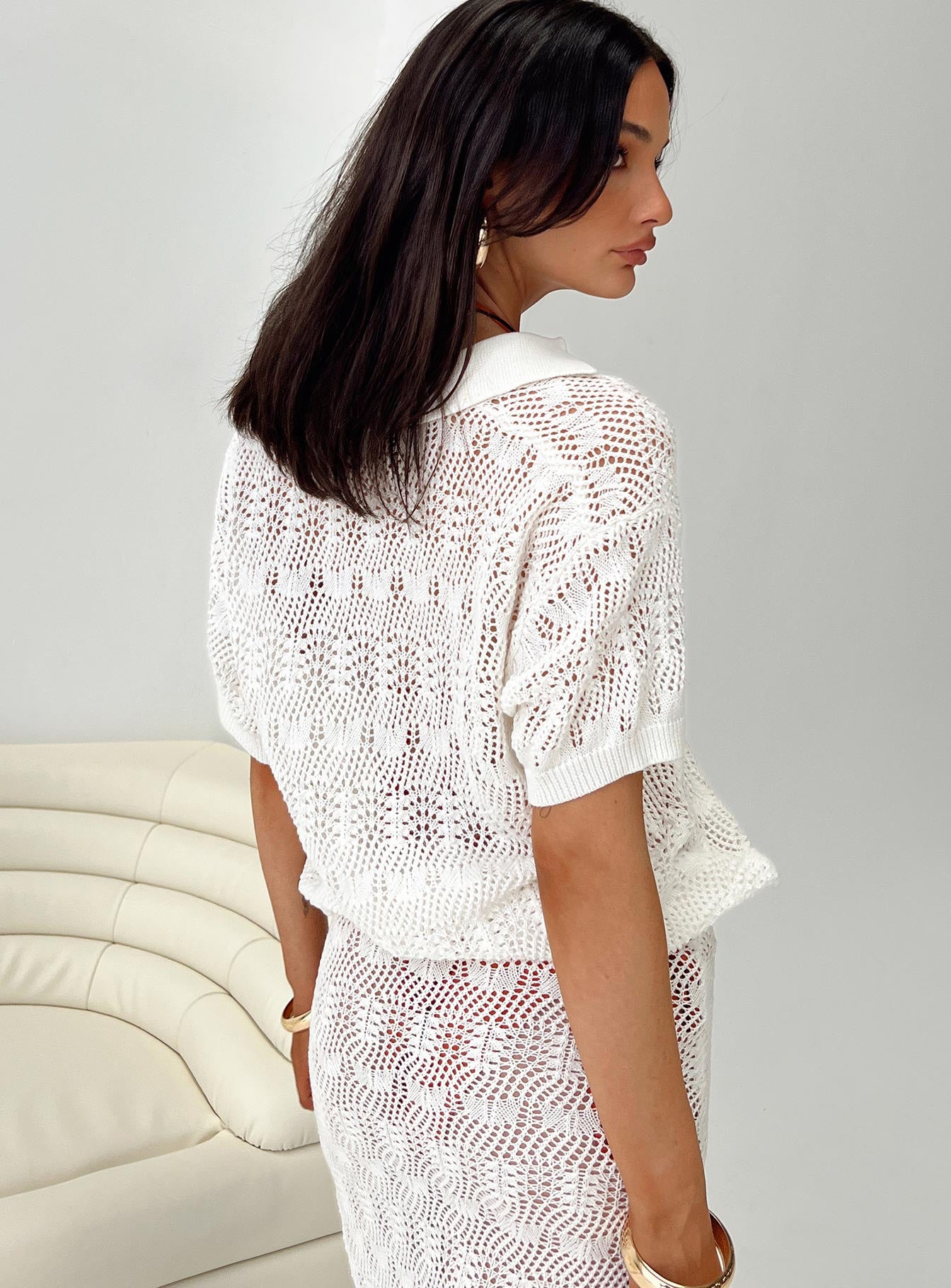 Vacation Knit Top White - Image 4