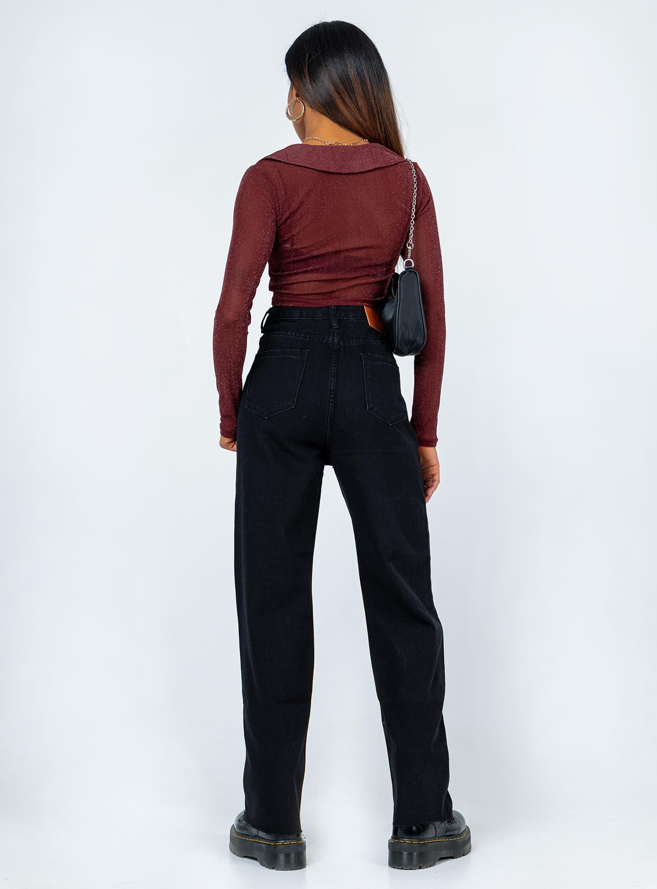 Kalinda Denim Jeans Black - Image 4