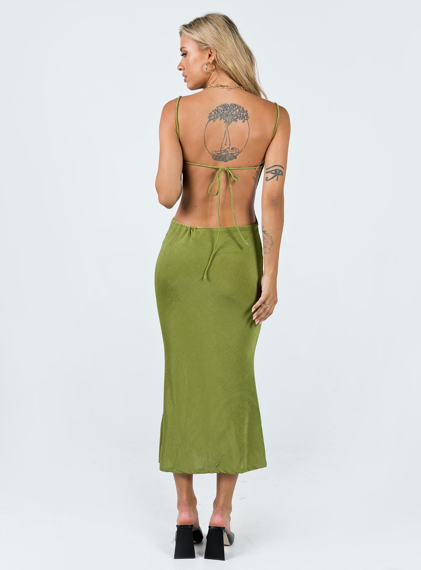 Milpera Maxi Dress Green - Image 5