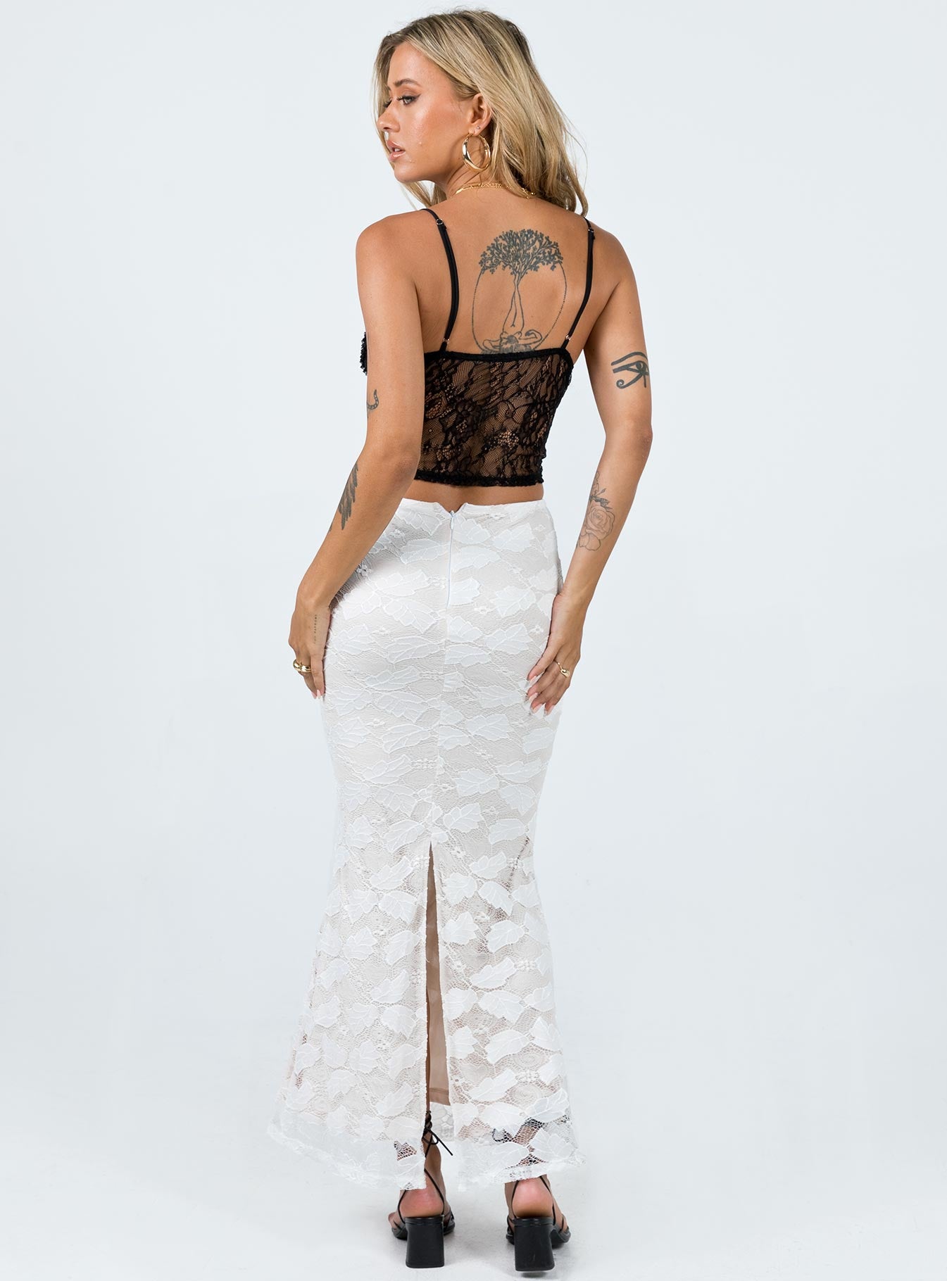 Azra Maxi Skirt White - Image 5