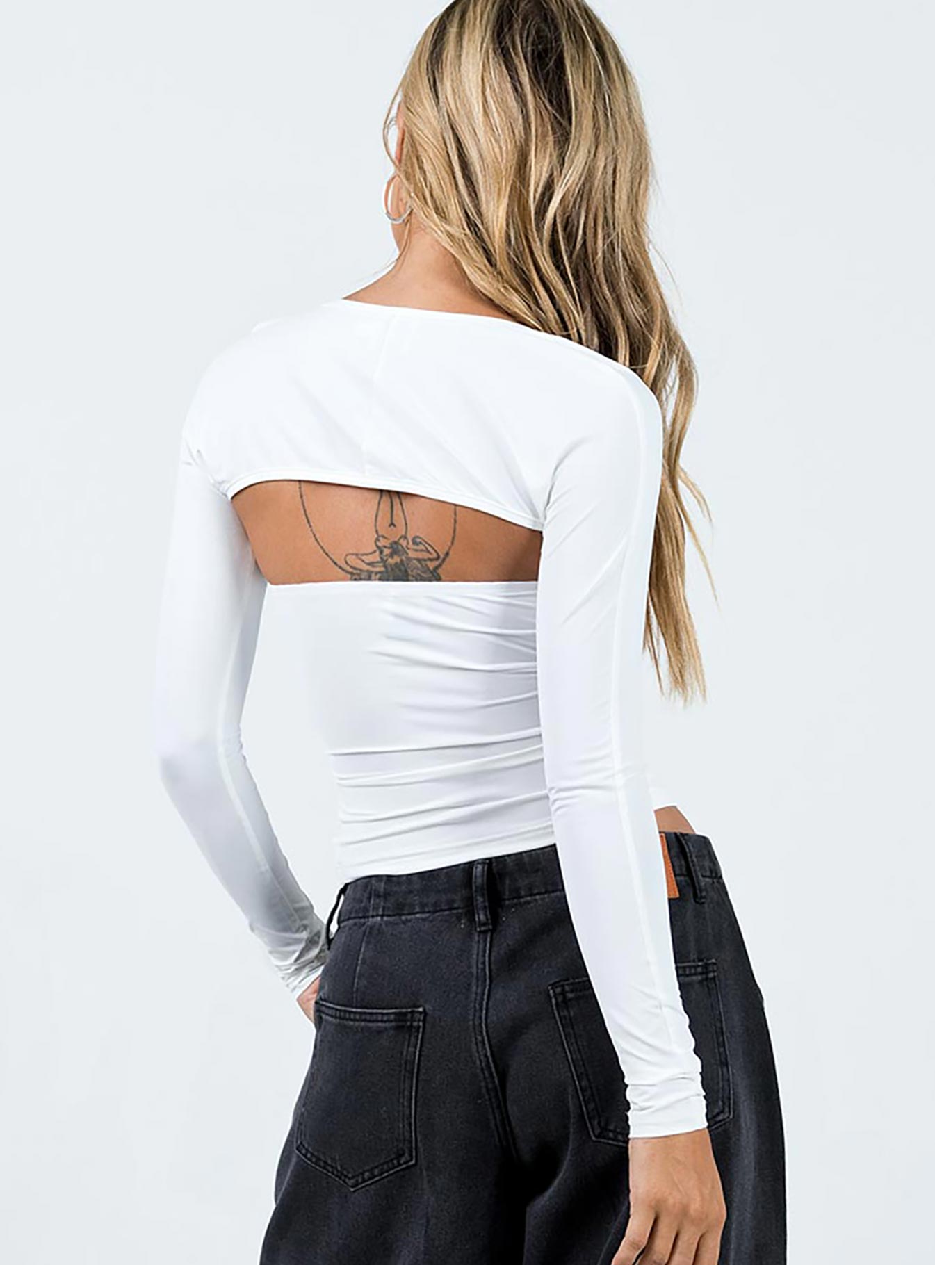 Moran Two Piece Bolero Top White - Image 5