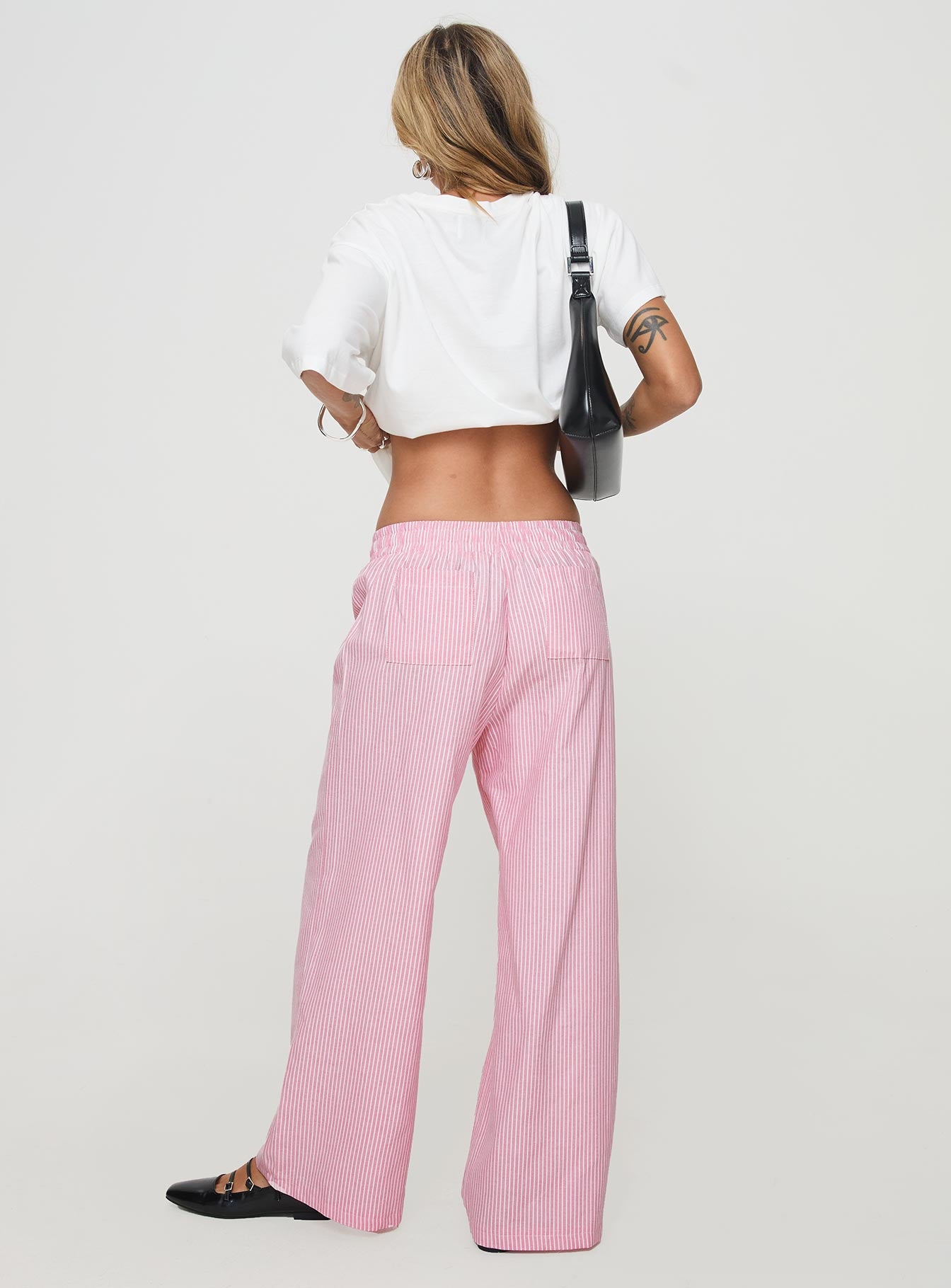 Beach House Pants Pink / White - Image 5