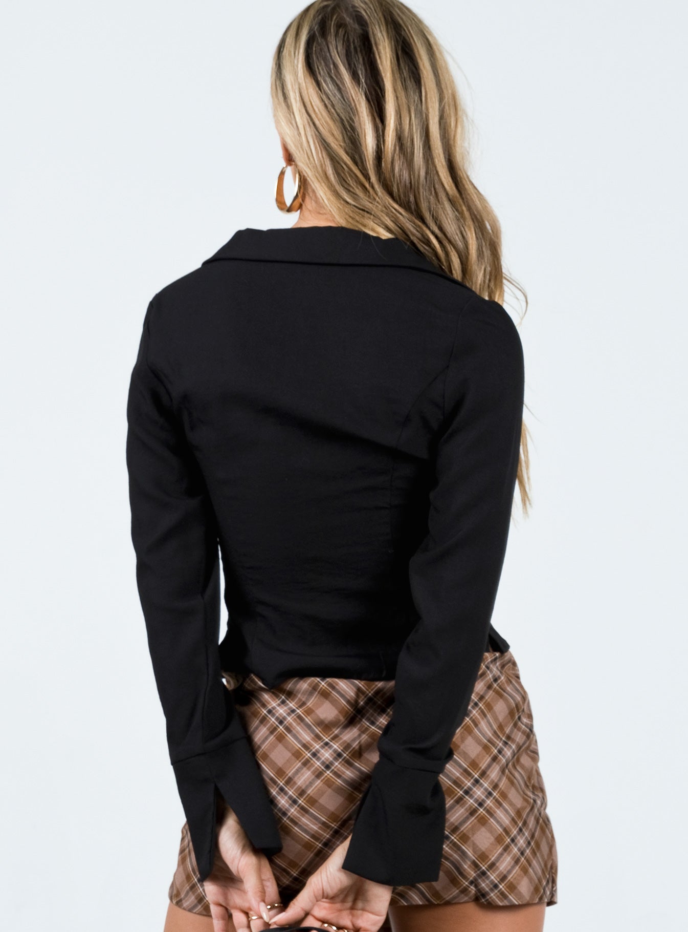 Lida Long Sleeve Top Black - Image 4
