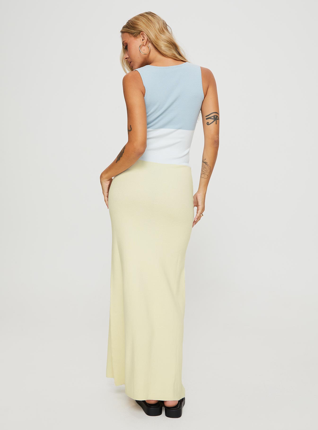 Abyss Knit Maxi Dress Blue / Multi - Image 5