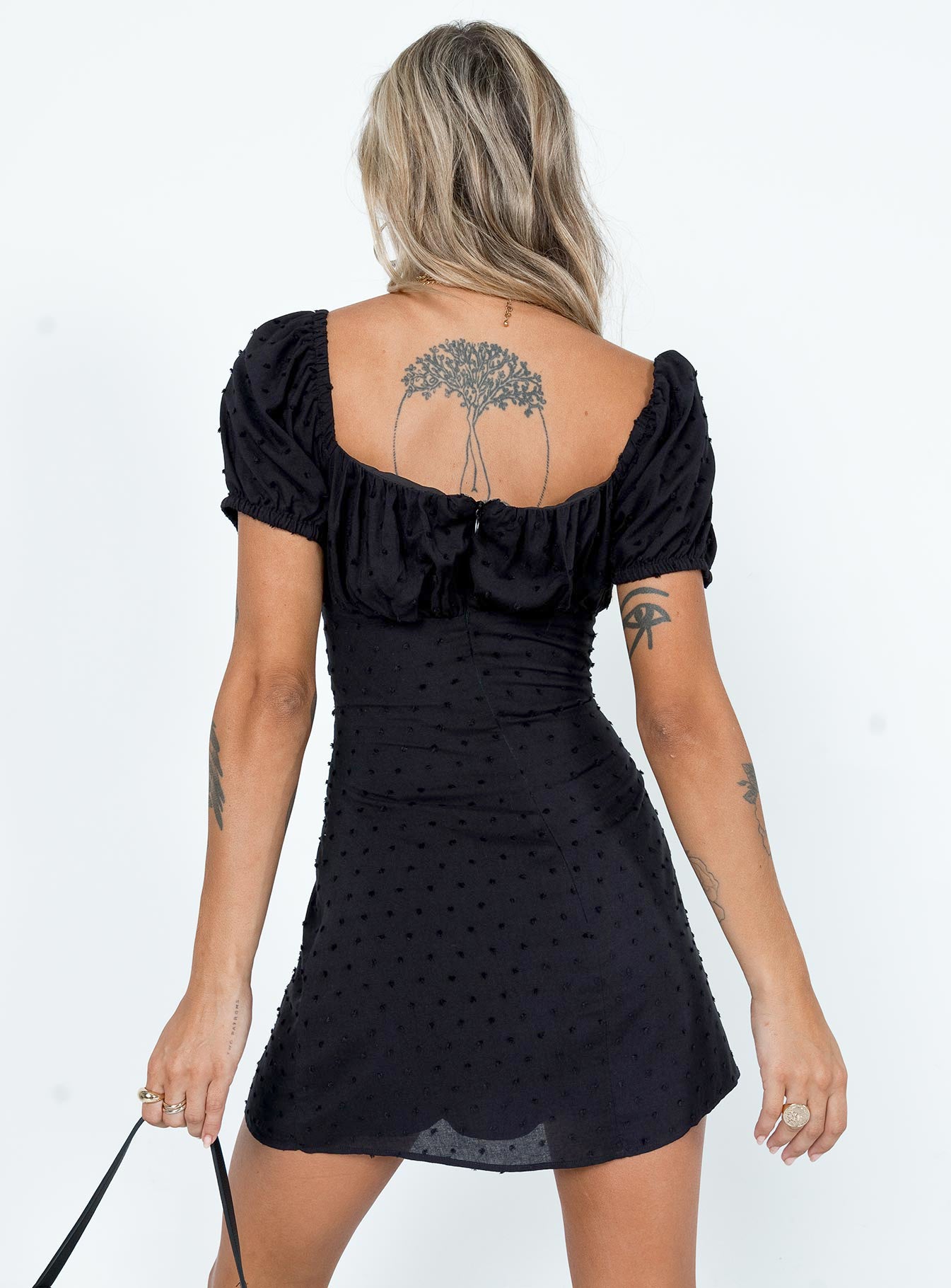Fauci Mini Dress Black - Image 5