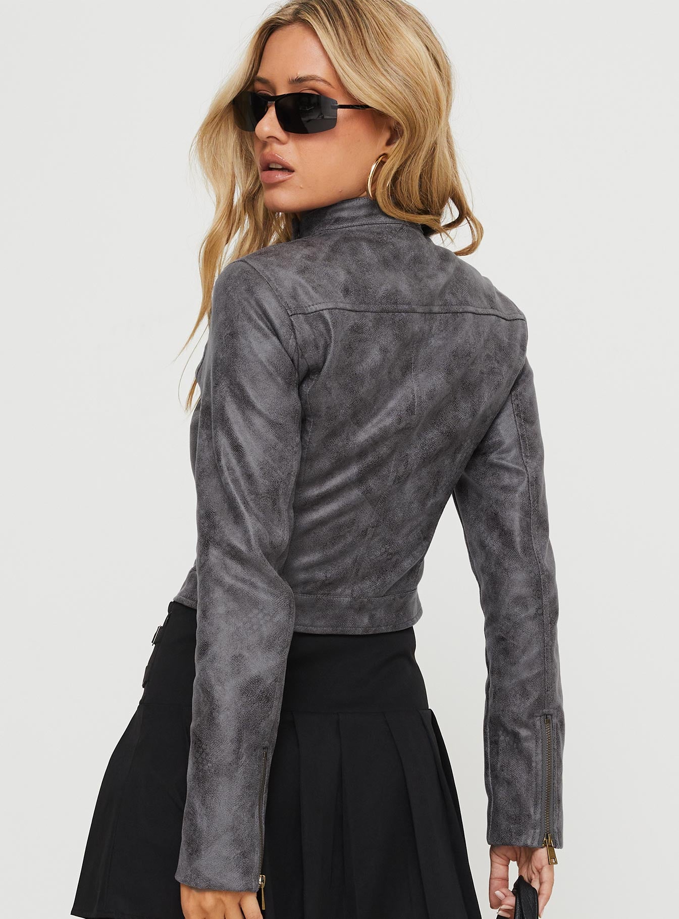 Bella Moto Jacket Charcoal - Image 5