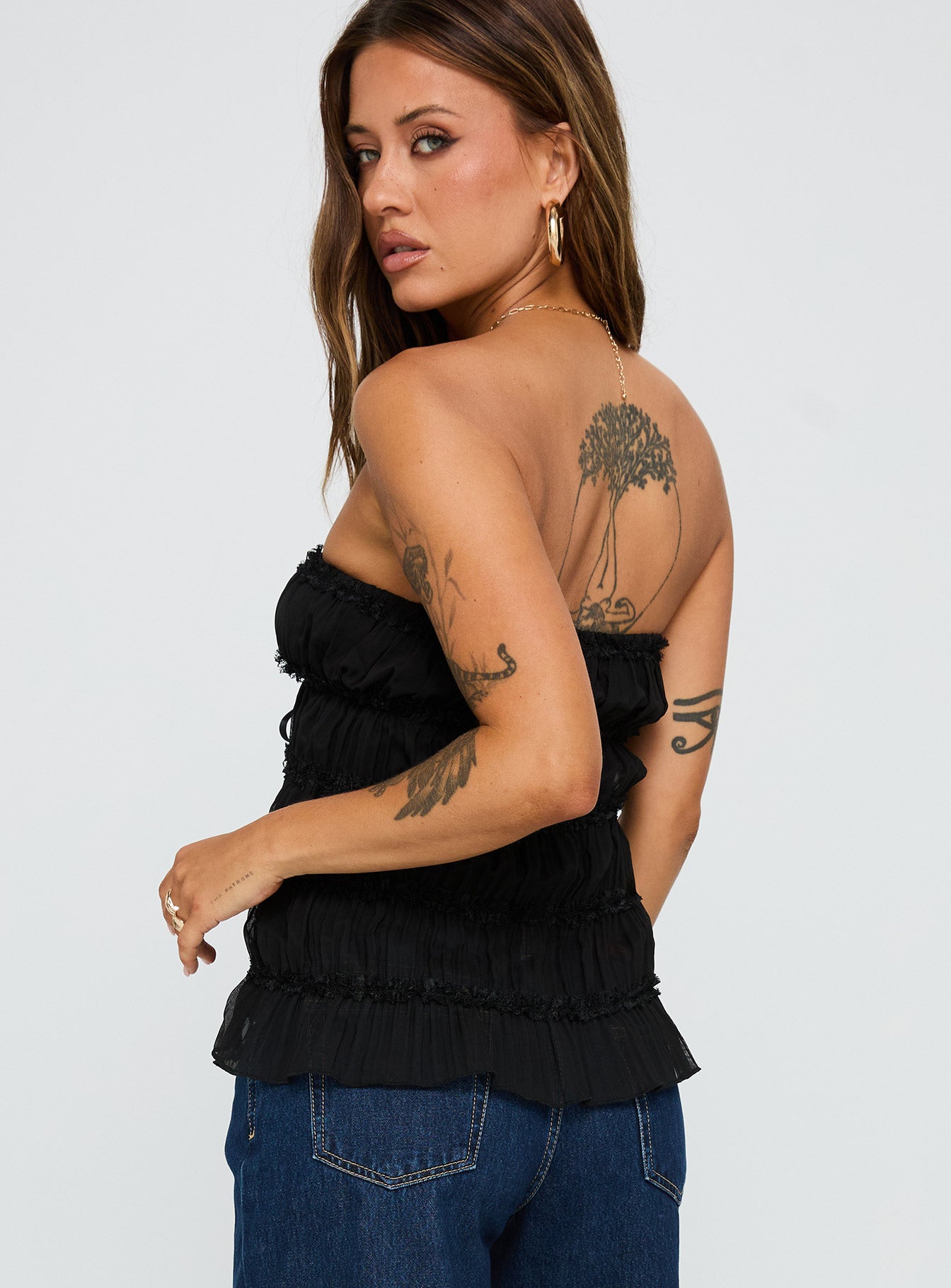 Avelina Strapless Top Black - Image 5