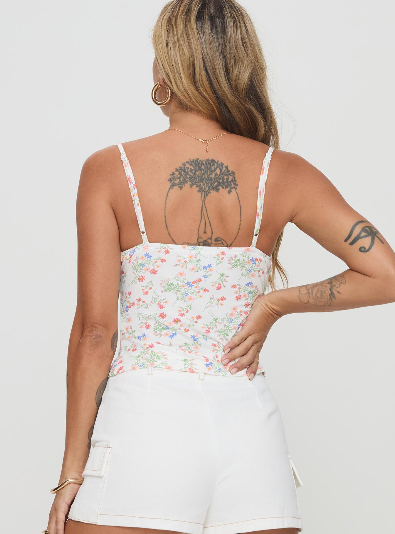 Elyssia Top White Flower - Image 5