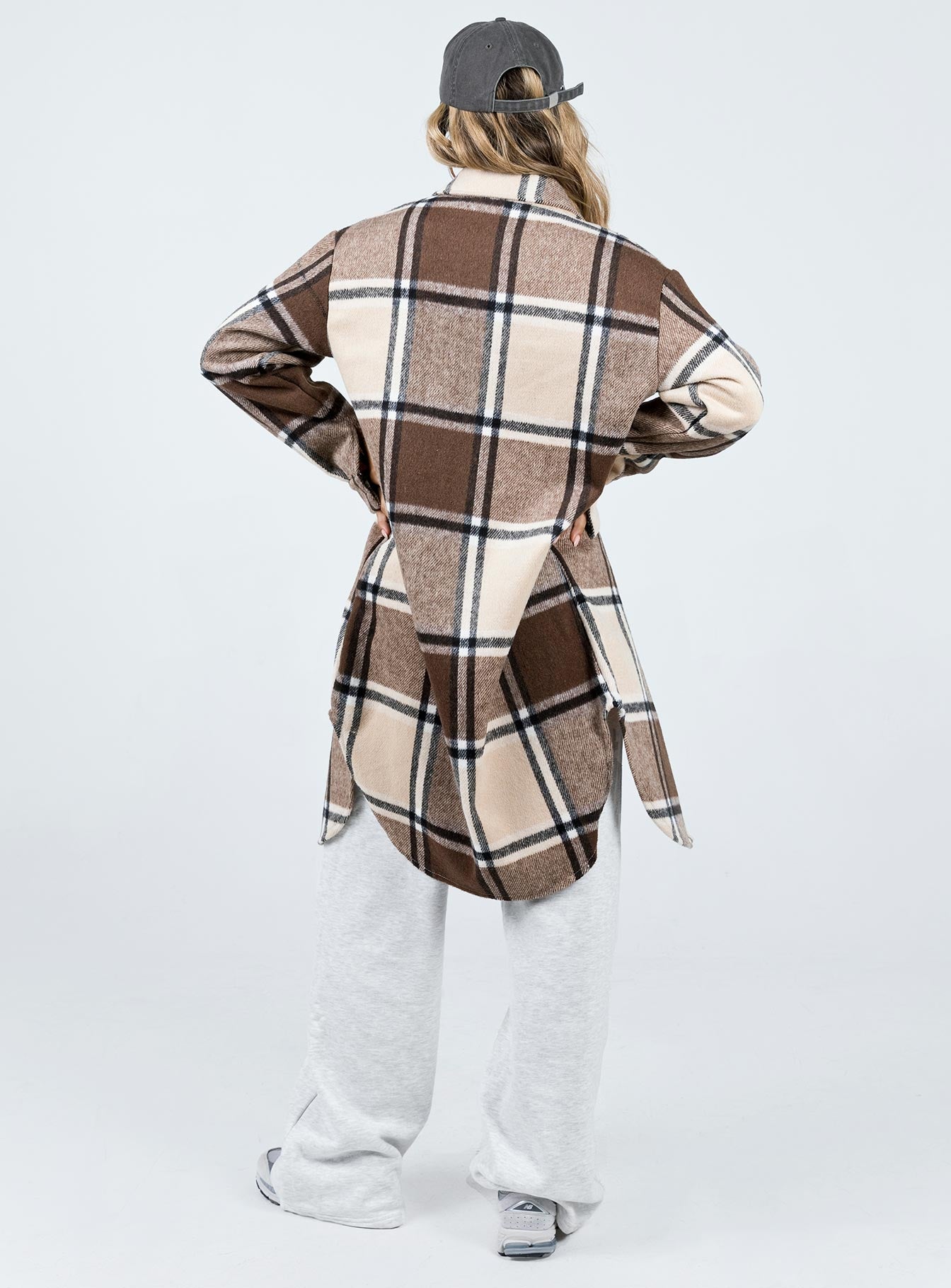Canon Coat Beige Check - Image 4