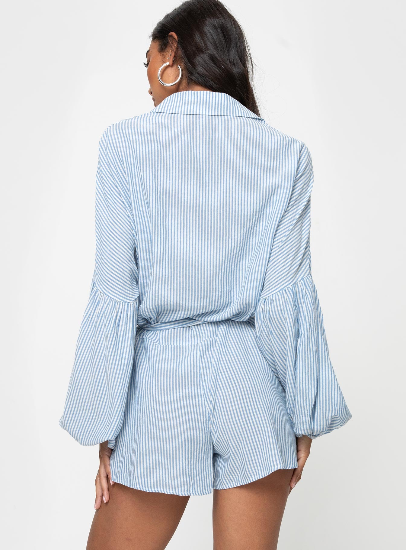 Megz Long Sleeve Romper Blue - Image 4