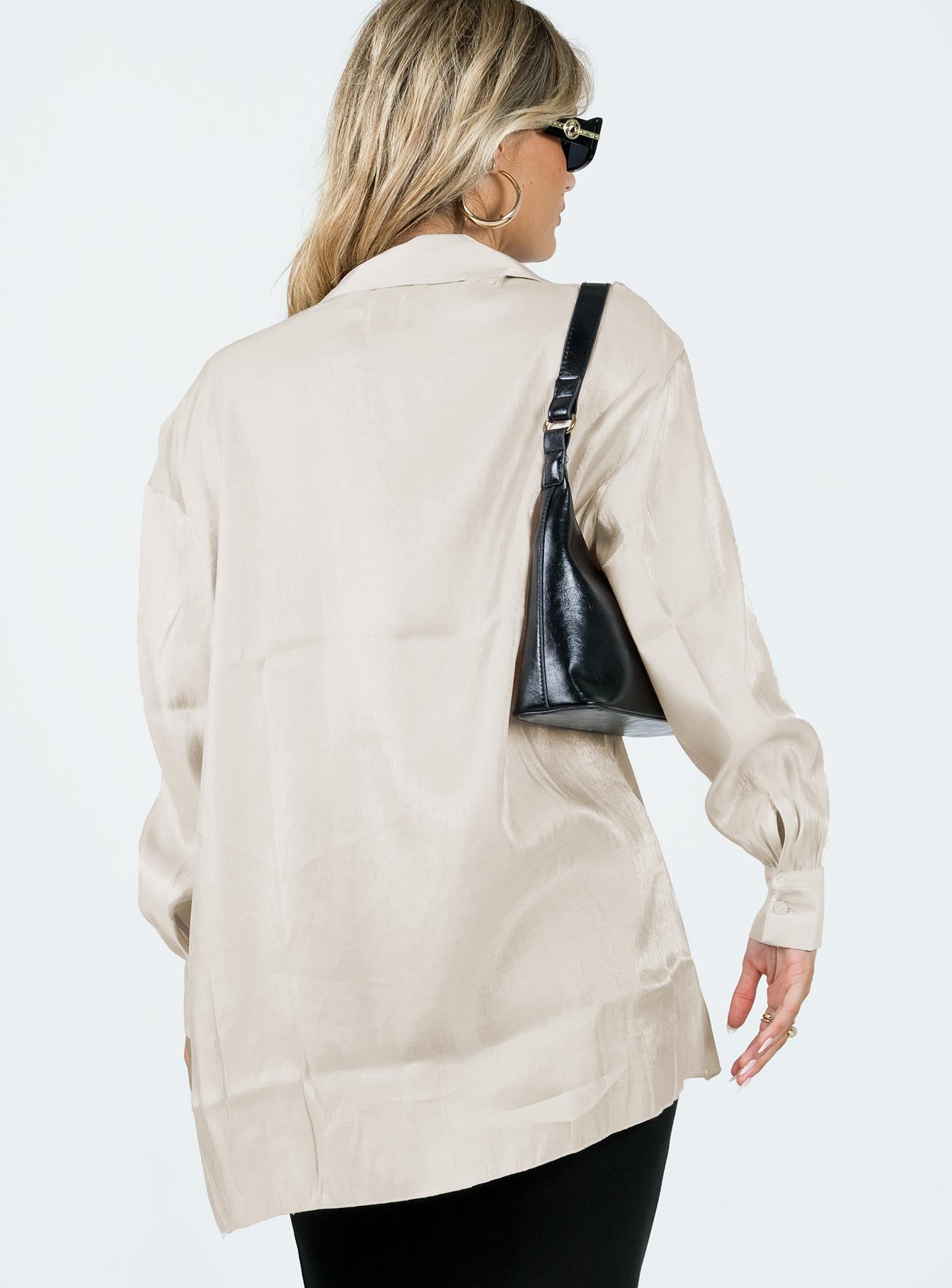 Beecham Shirt Dress Champagne - Image 4