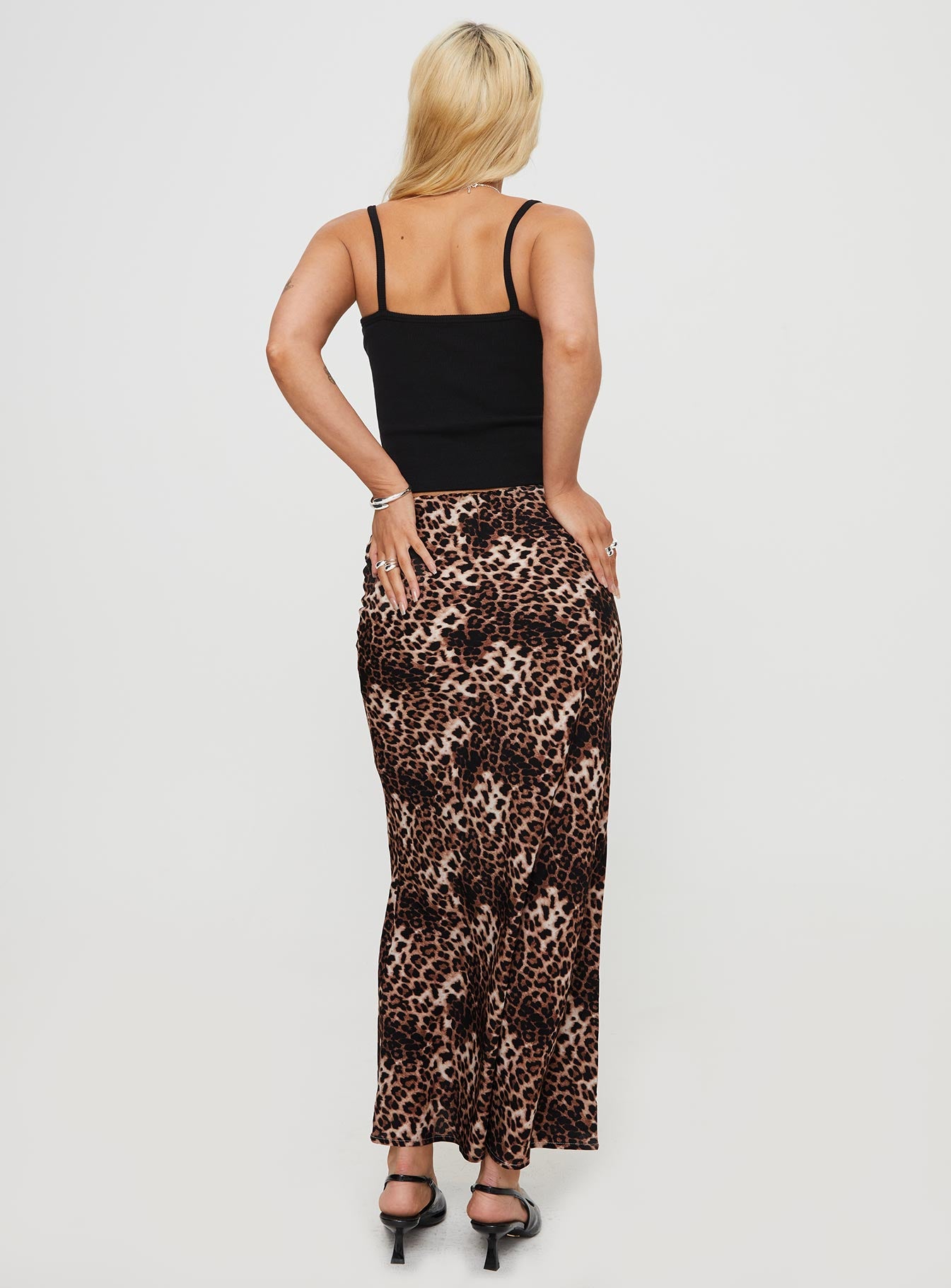Emily Maxi Skirt Leopard Print - Image 5