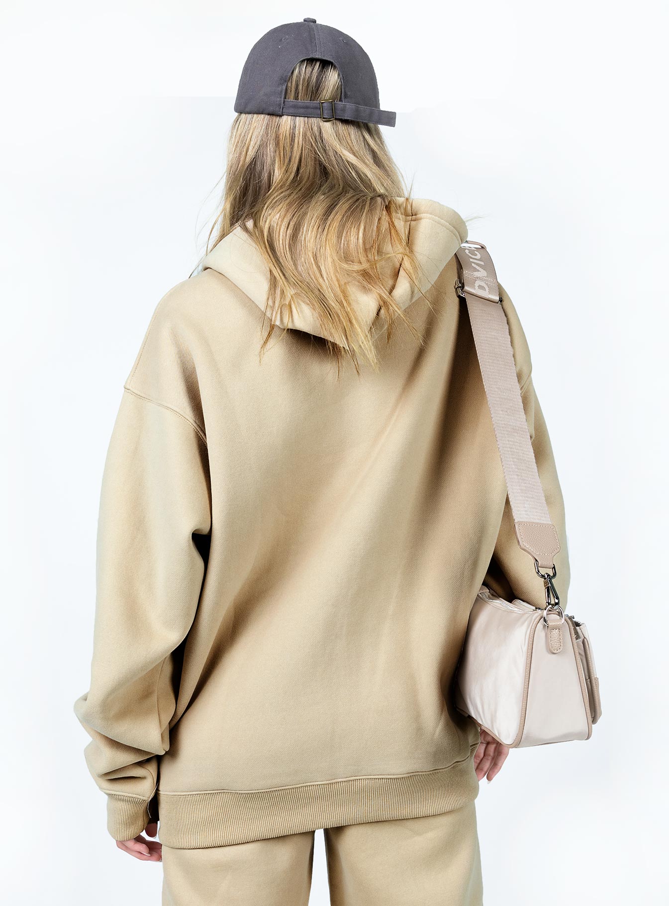 Hoda Zip Up Jacket Beige - Image 5