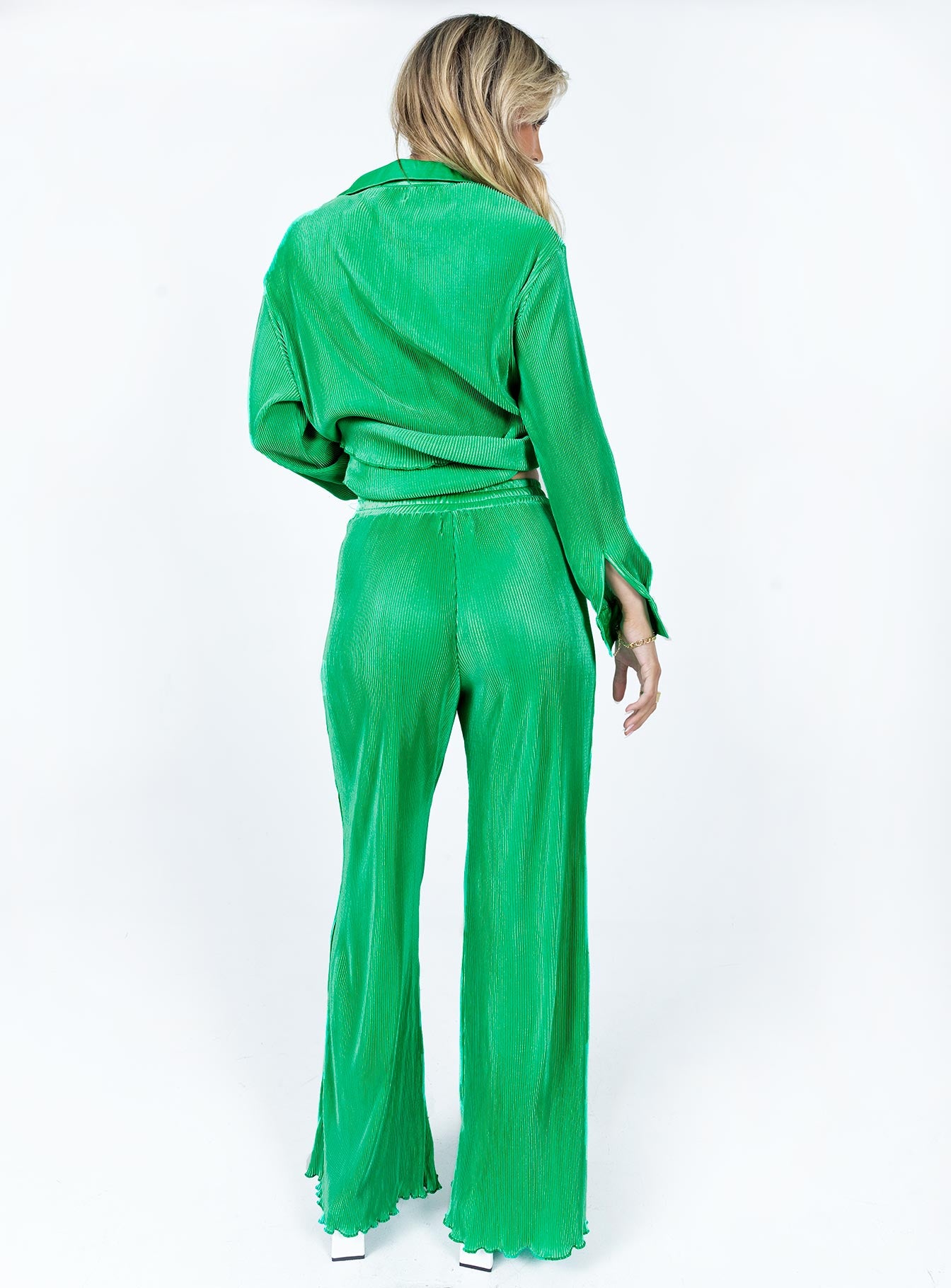 Lennix Plisse Set Green - Image 5