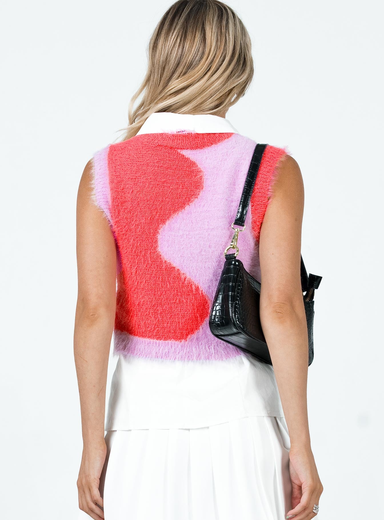 The Ragged Priest Astral Vest Eyelash Lilac / Pink - Image 4