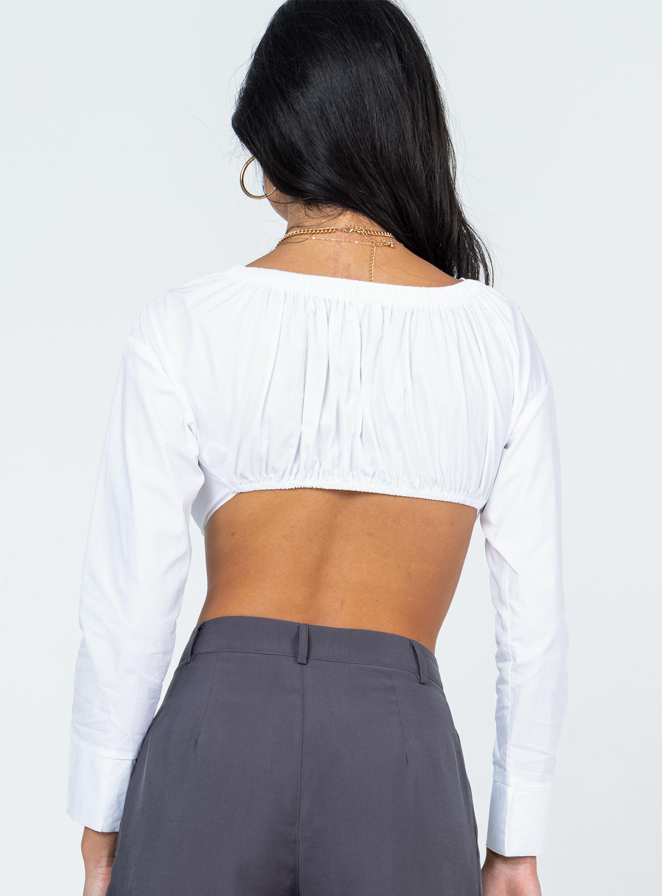 Botany Long Sleeve Top White - Image 5