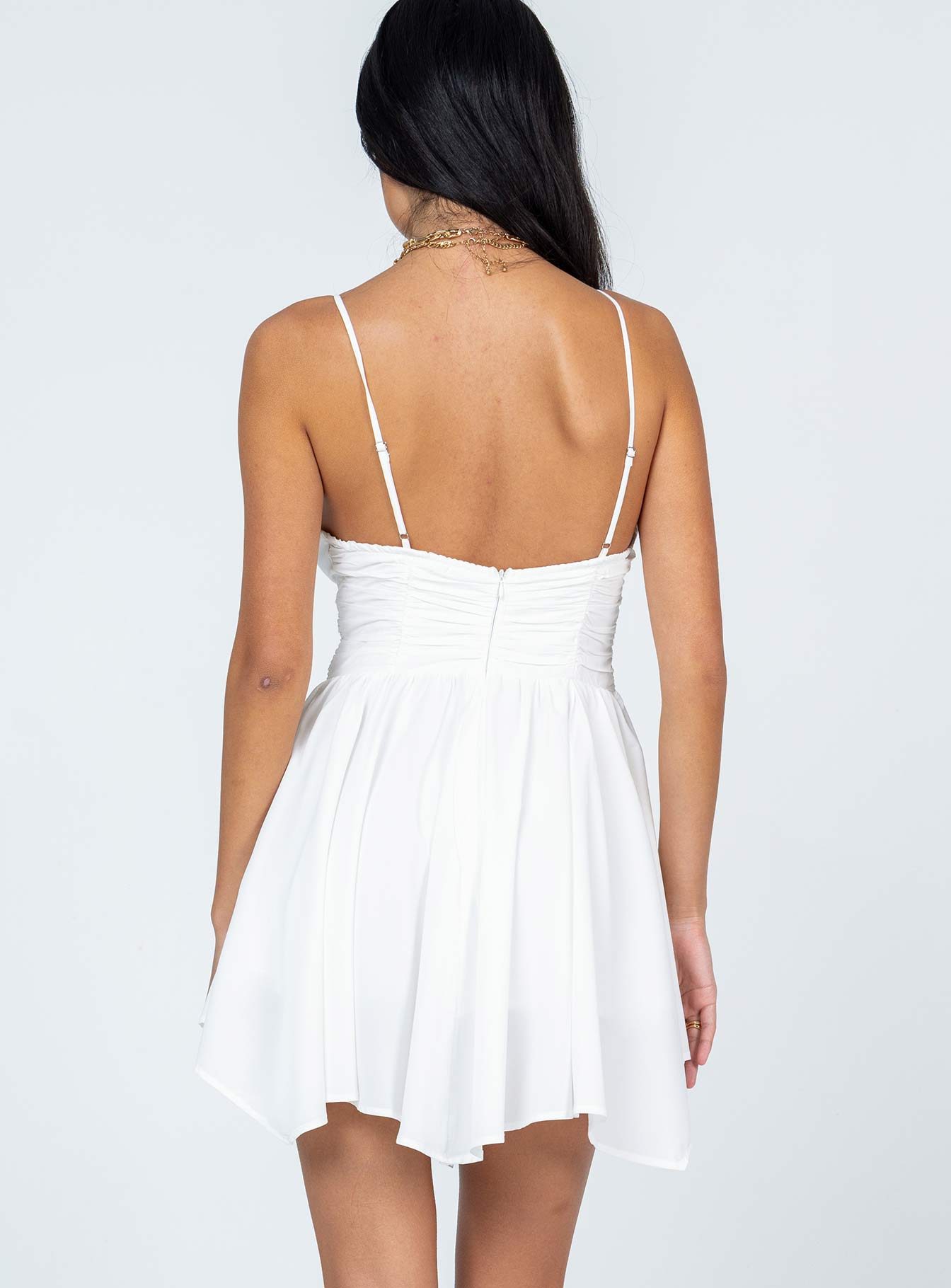 Barrett Mini Dress White - Image 5