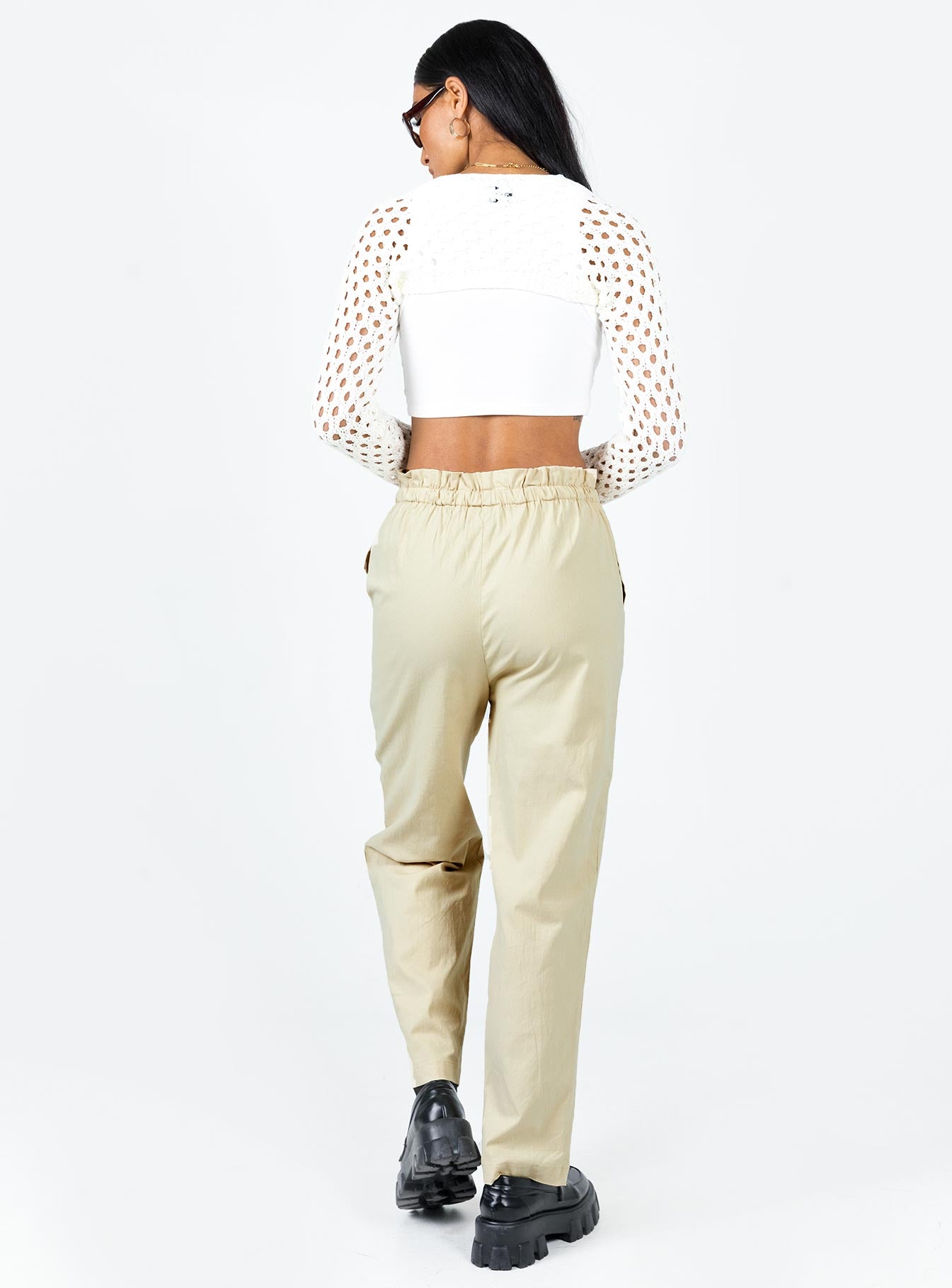 Preston Cargo Pant Beige - Image 4