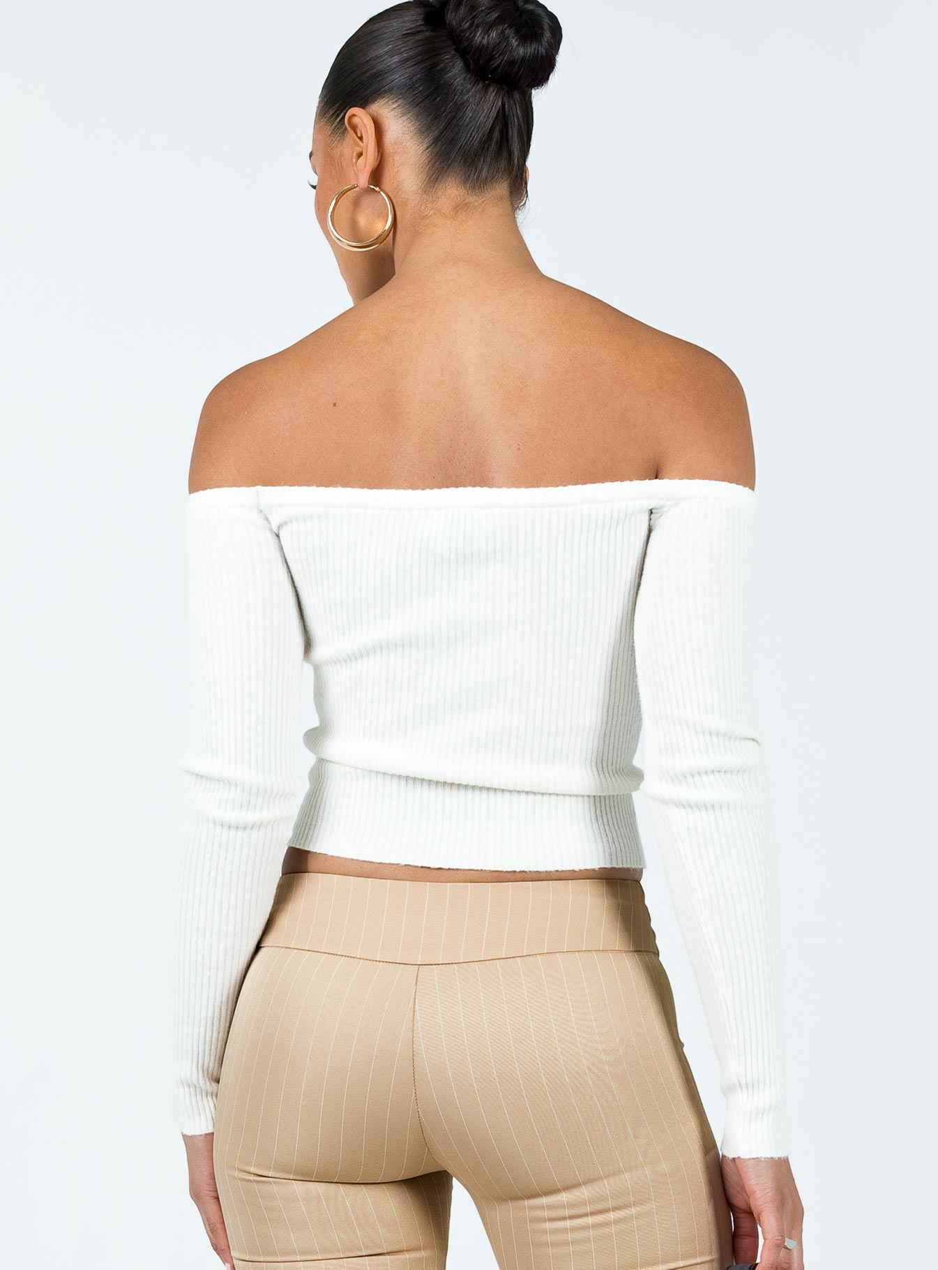 Katandra Off Shoulder Top Ivory - Image 5