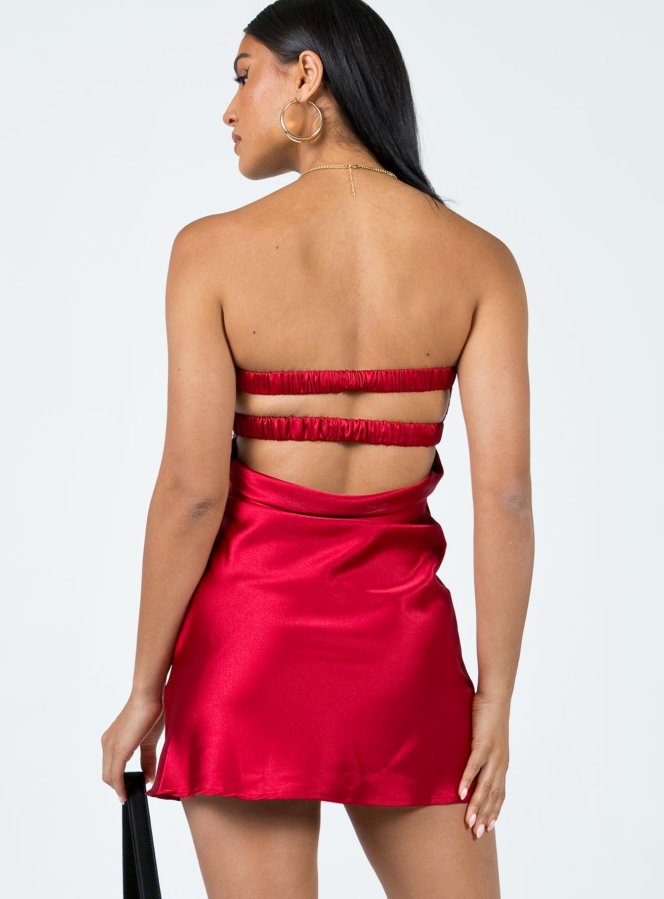 Shellie Mini Dress Red - Image 4