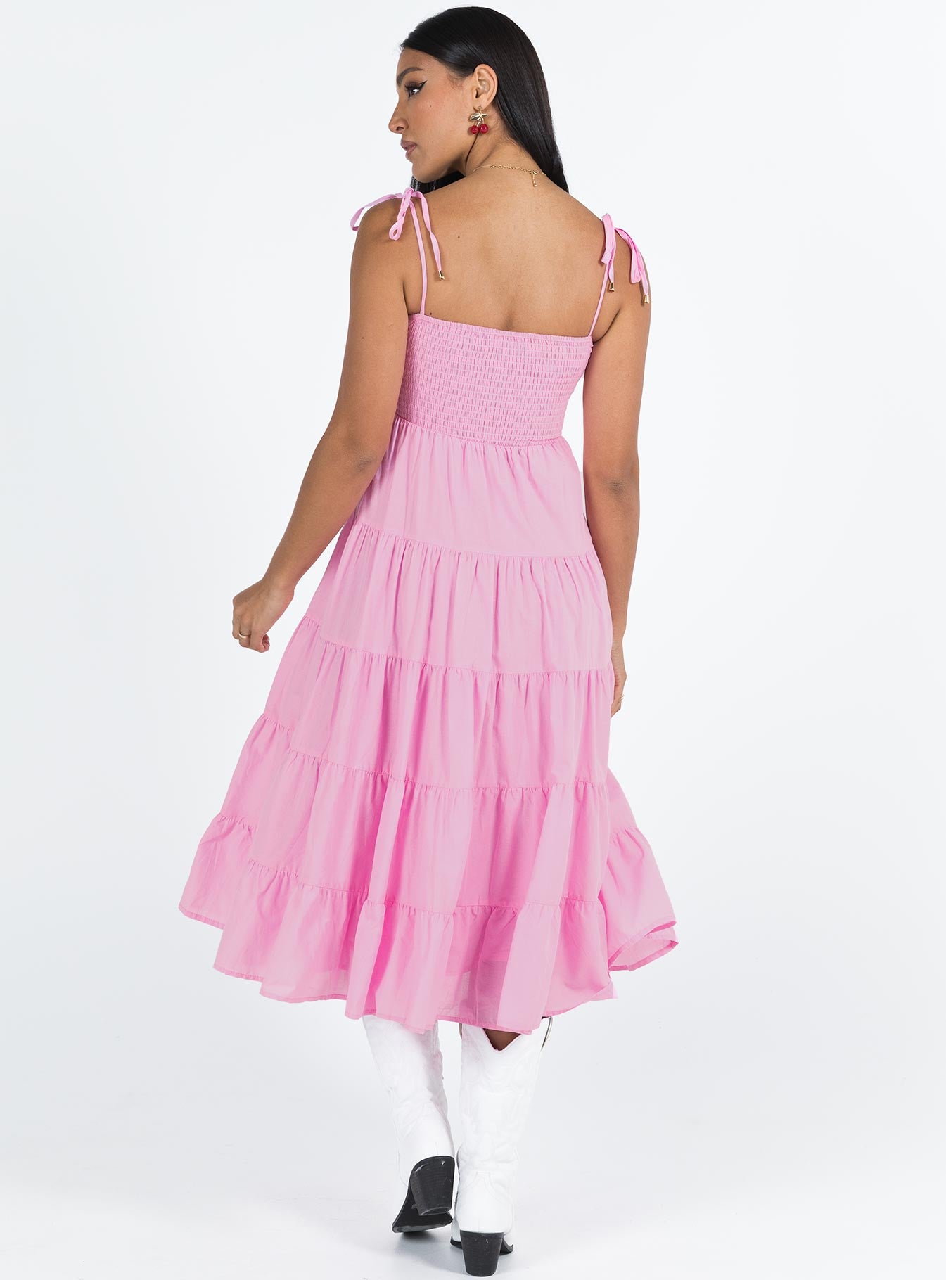 Macer Maxi Dress Pink - Image 5