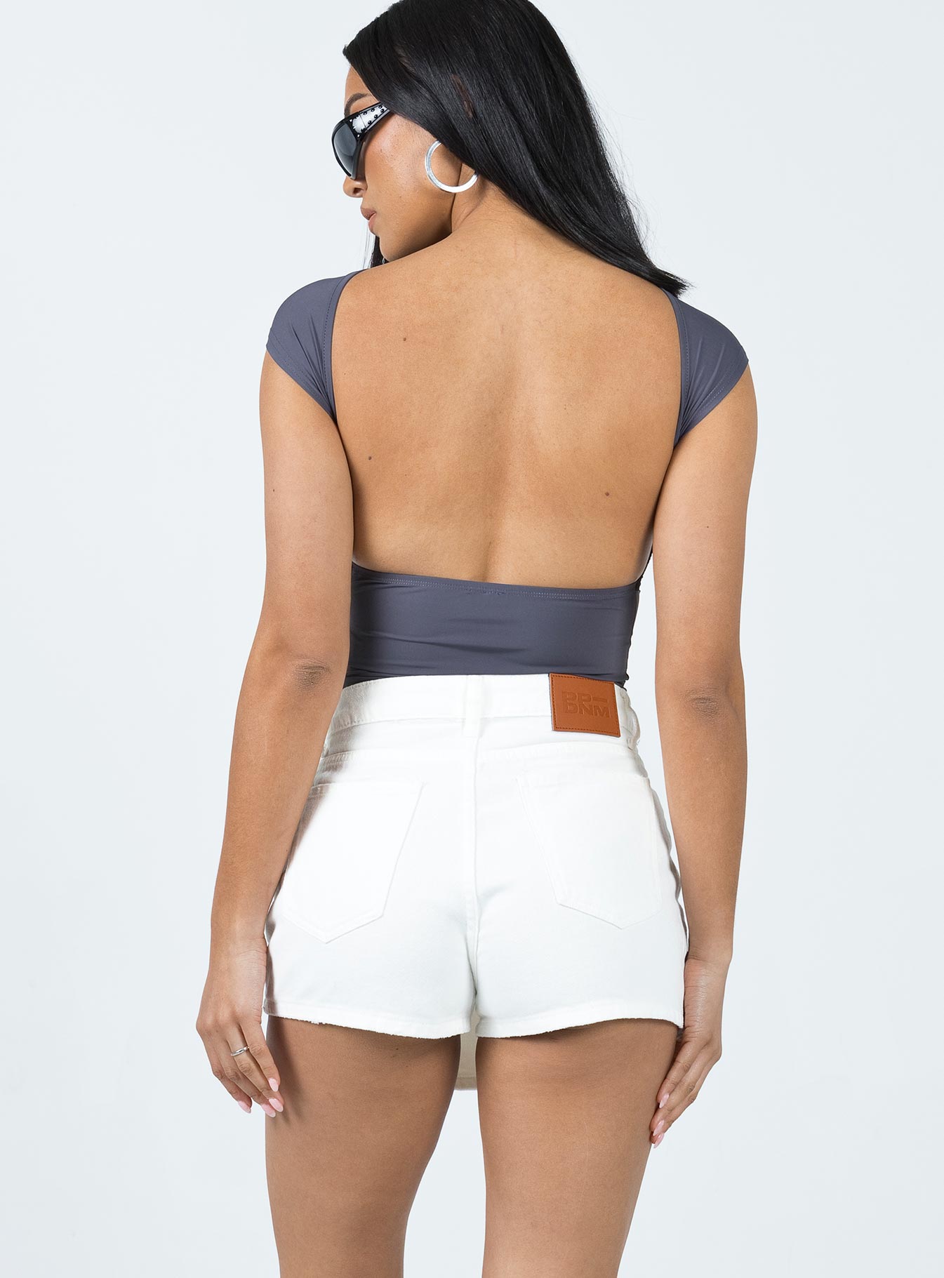 Thronton Denim Shorts White - Image 5