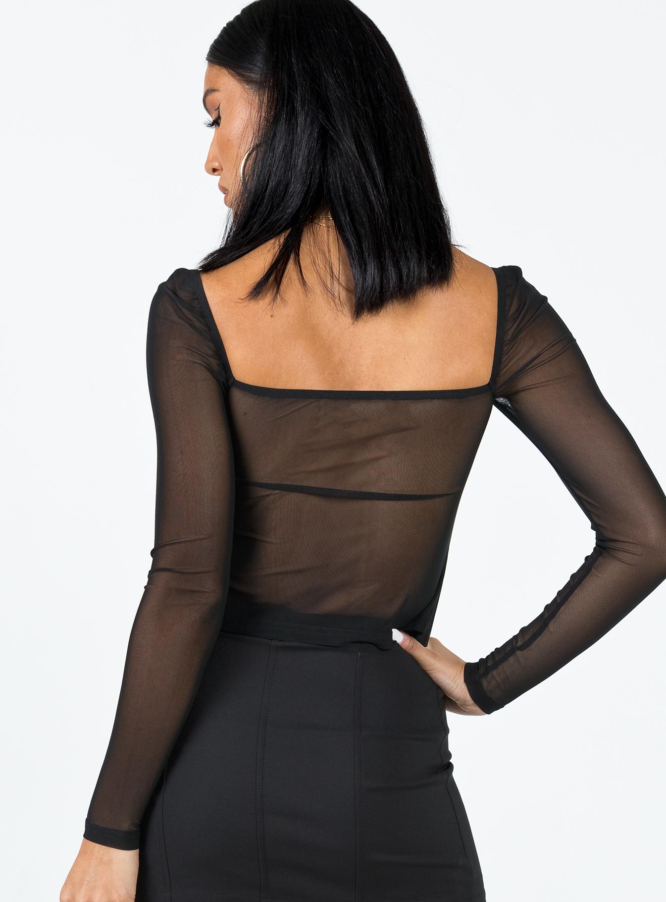 Bremmer Long Sleeve Top Black - Image 5