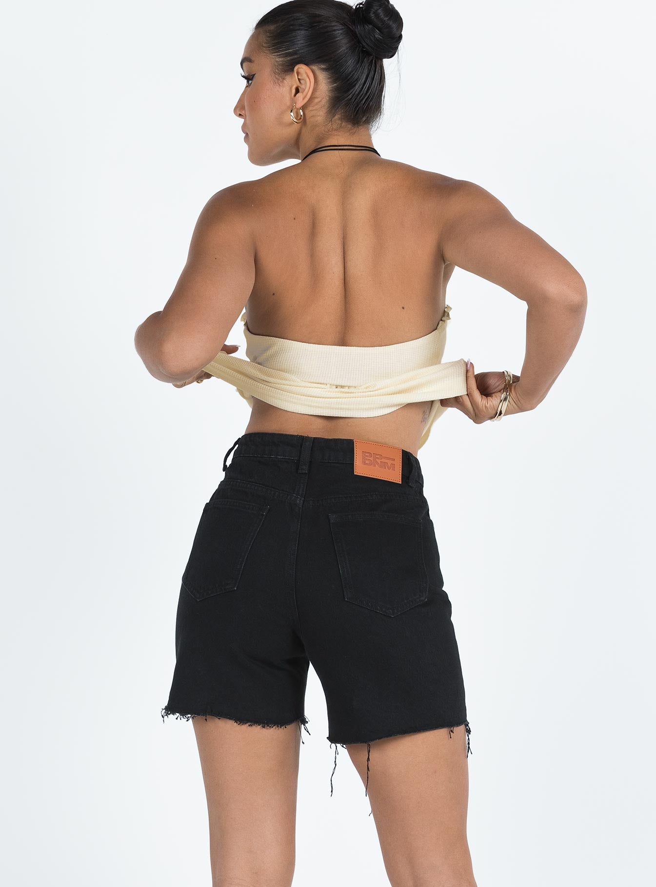 Maggie Denim Shorts Black - Image 5