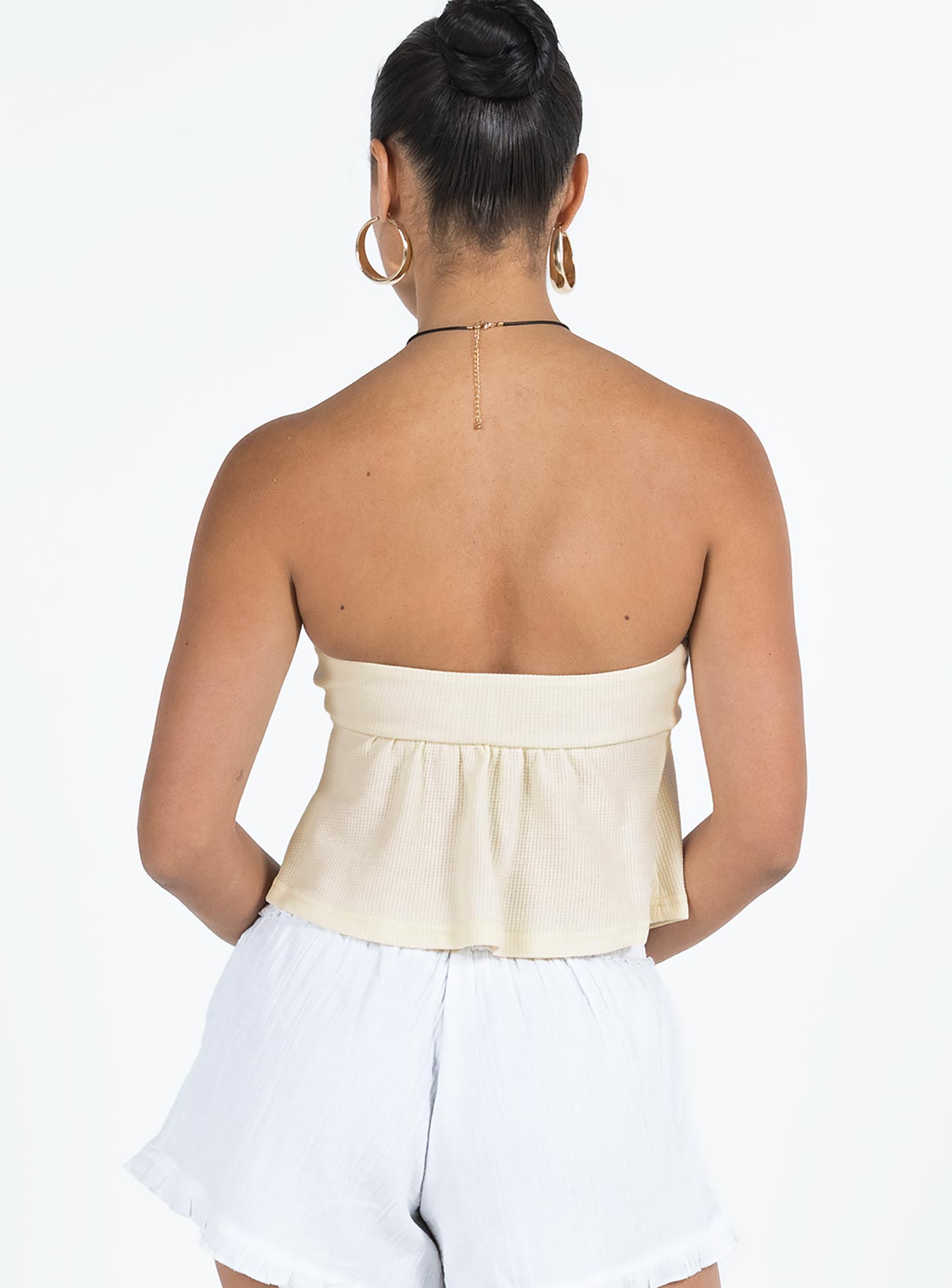 Lyliana Strapless Top Cream - Image 5