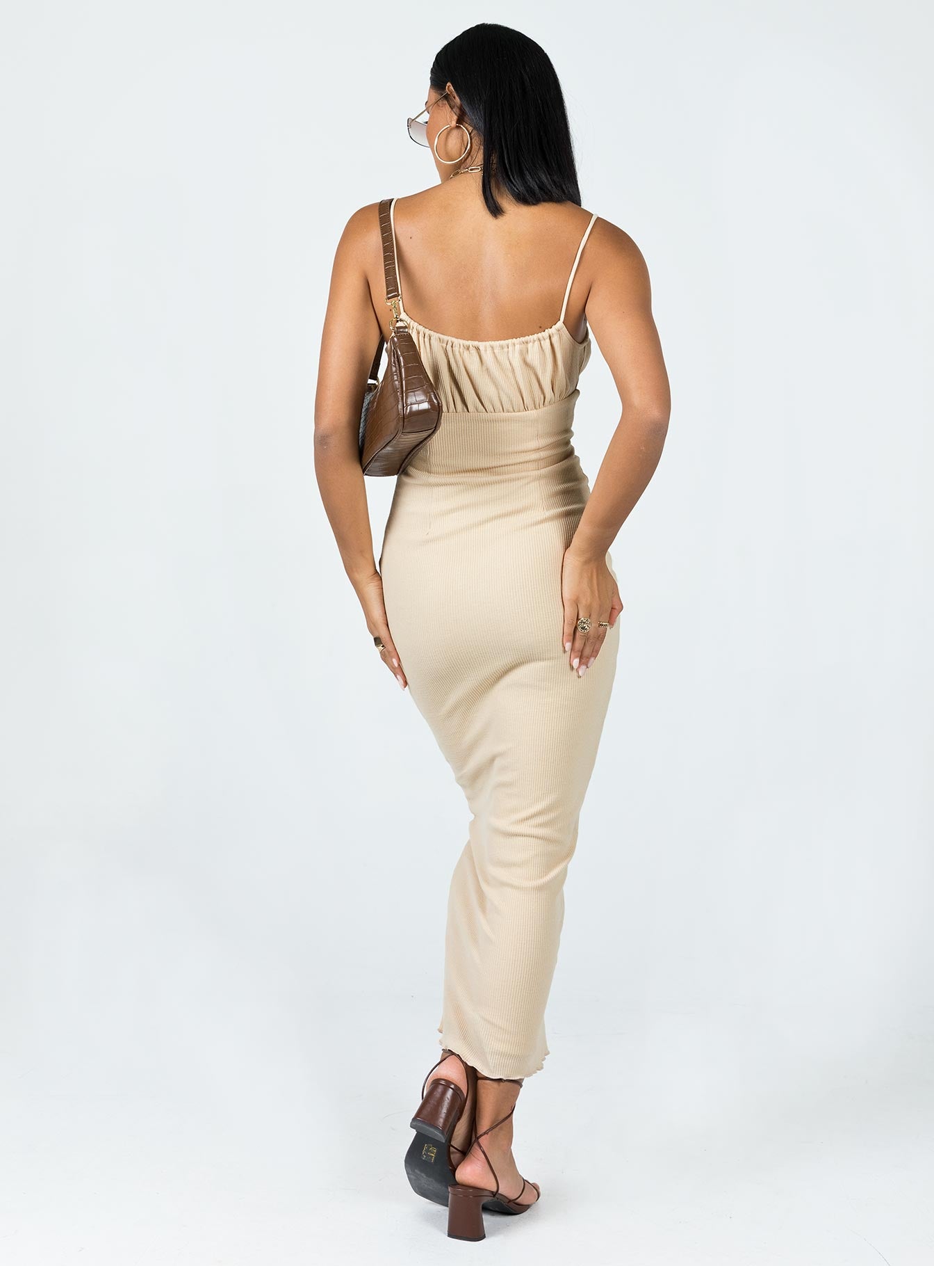 Slow Dancing Maxi Dress Beige - Image 4