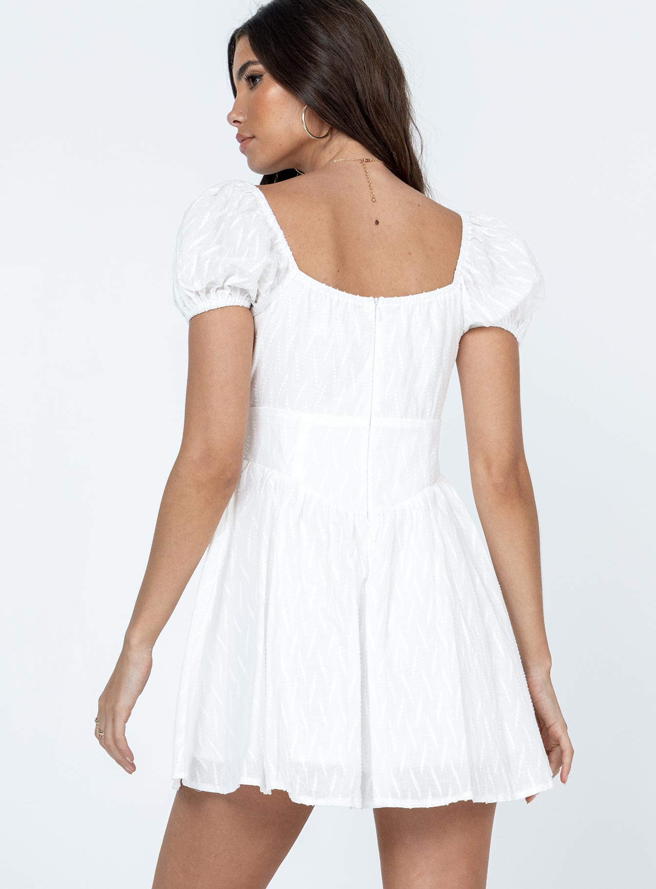 Caria Mini Dress White - Image 5
