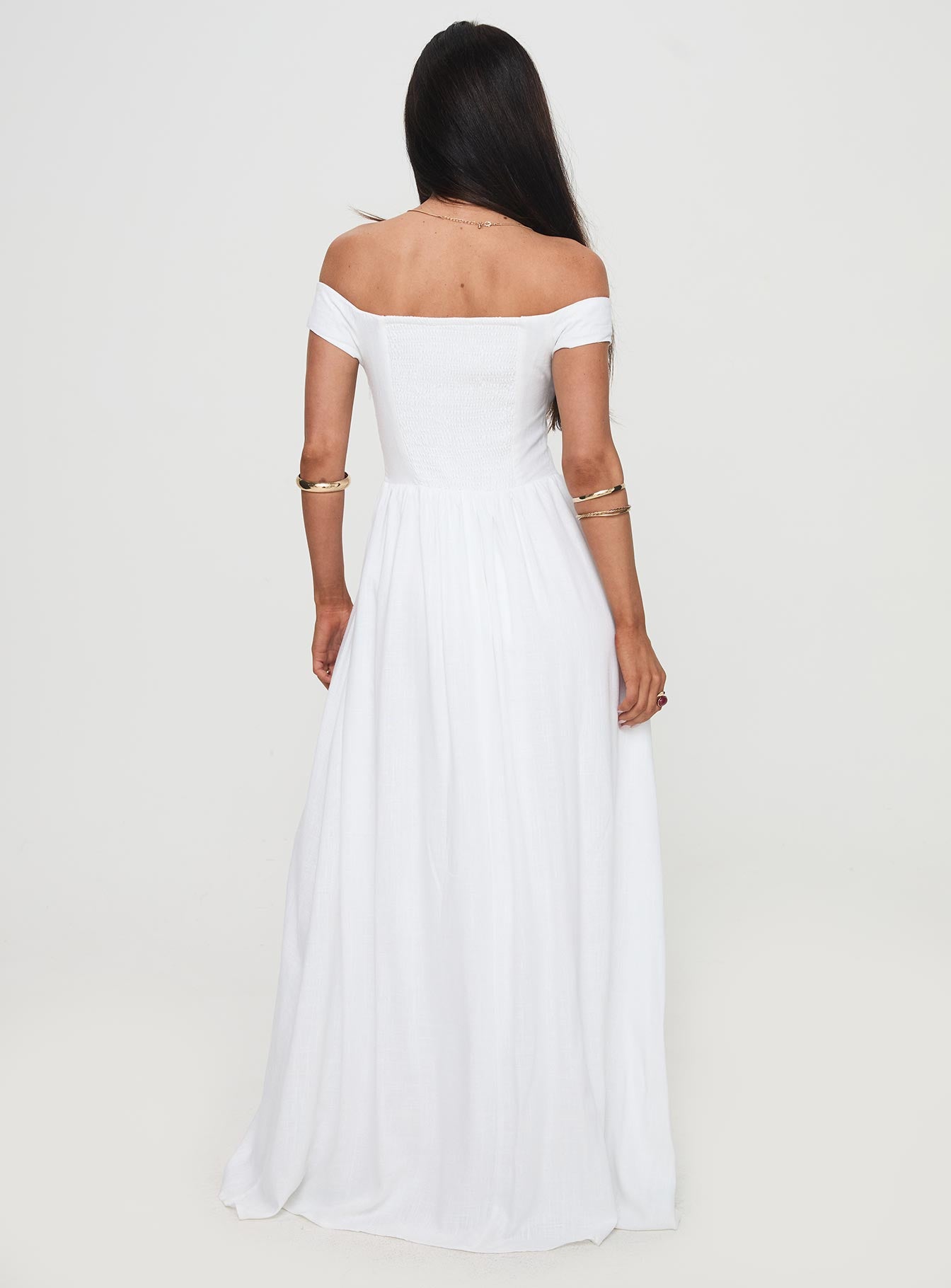 Romantic Maxi Dress White - Image 6