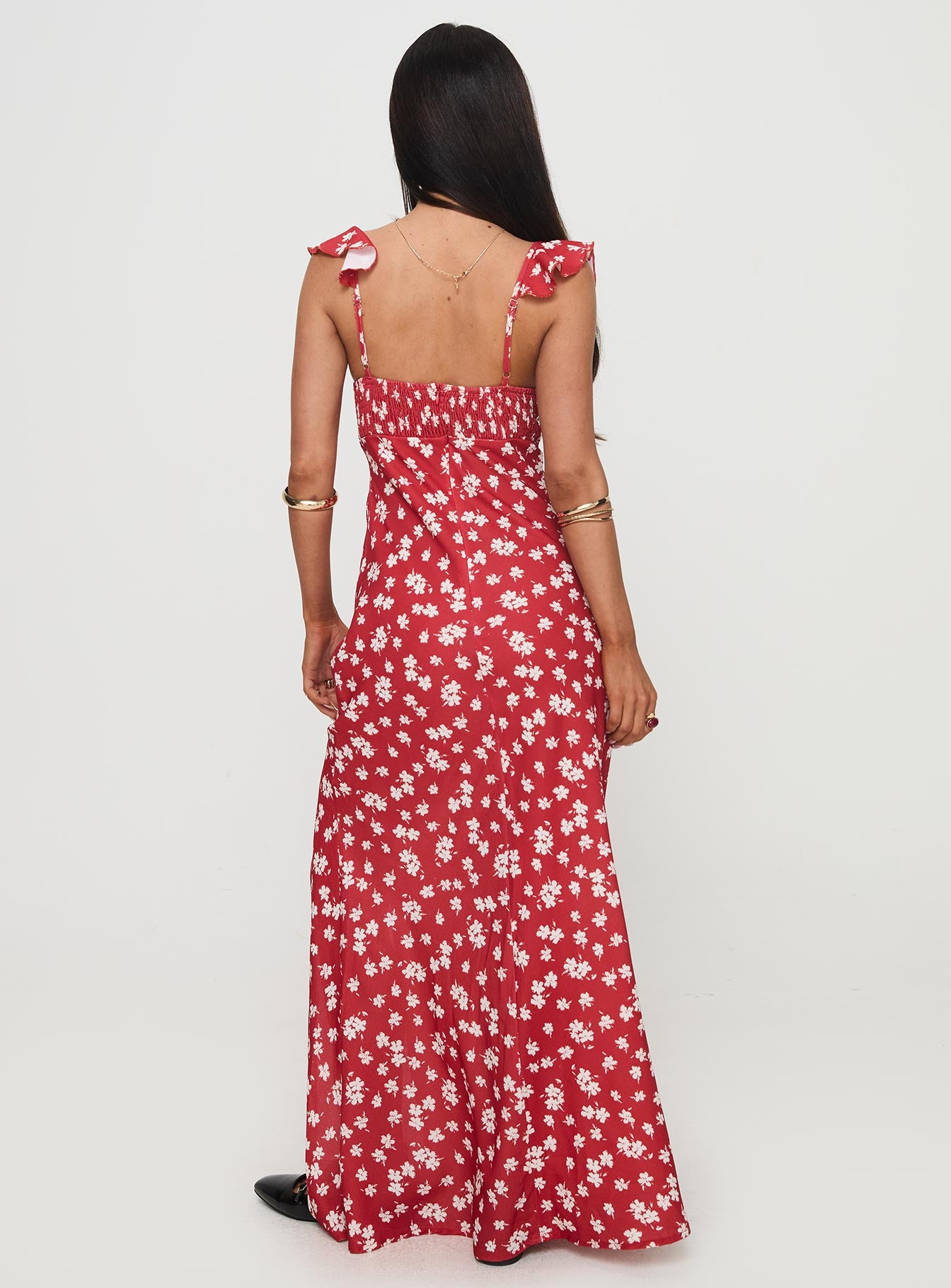 Barnadete Maxi Dress Red - Image 4