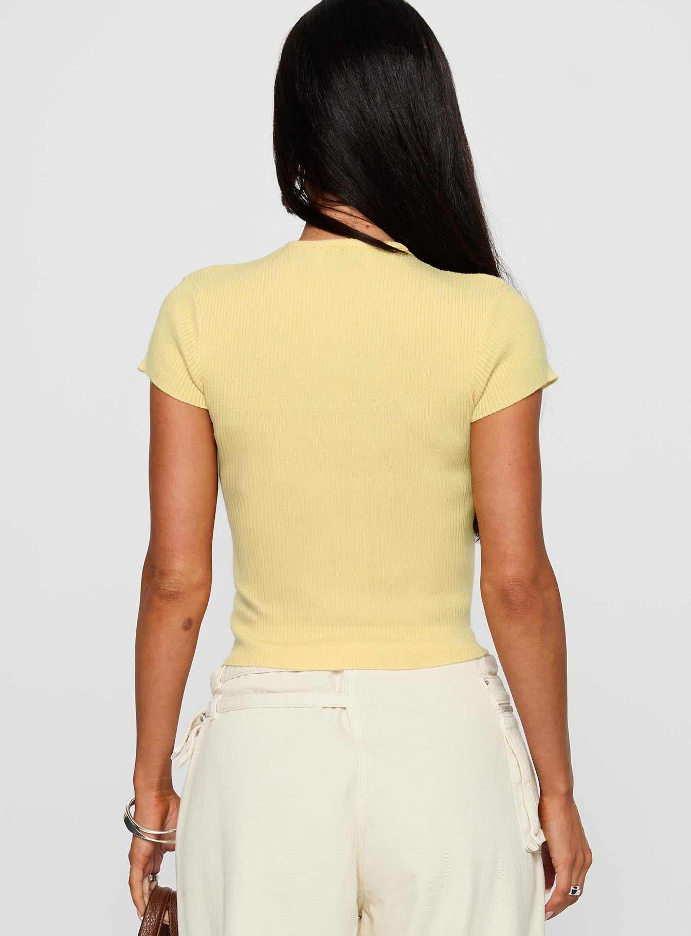 Suzu Knit Top Lemon - Image 5