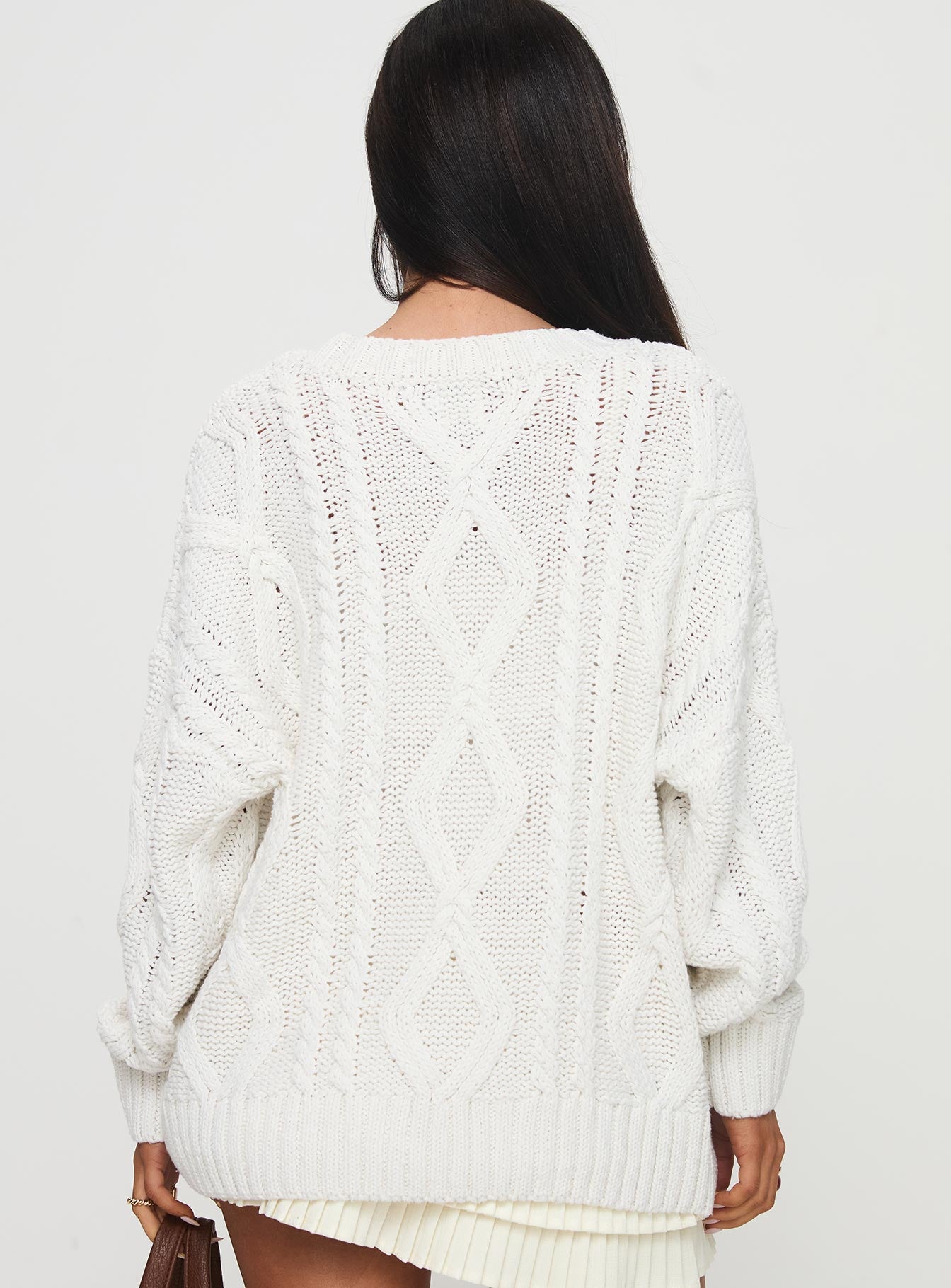 Anaya Oversized Sweater White - Image 5