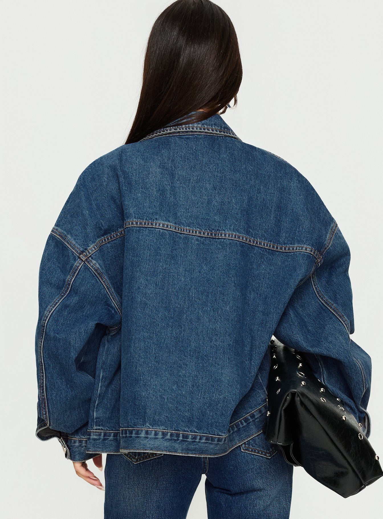 Riina Bomber Jacket Denim - Image 5