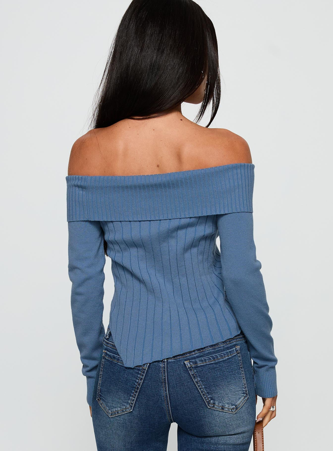 Brisa Long Sleeve Top Blue - Image 5